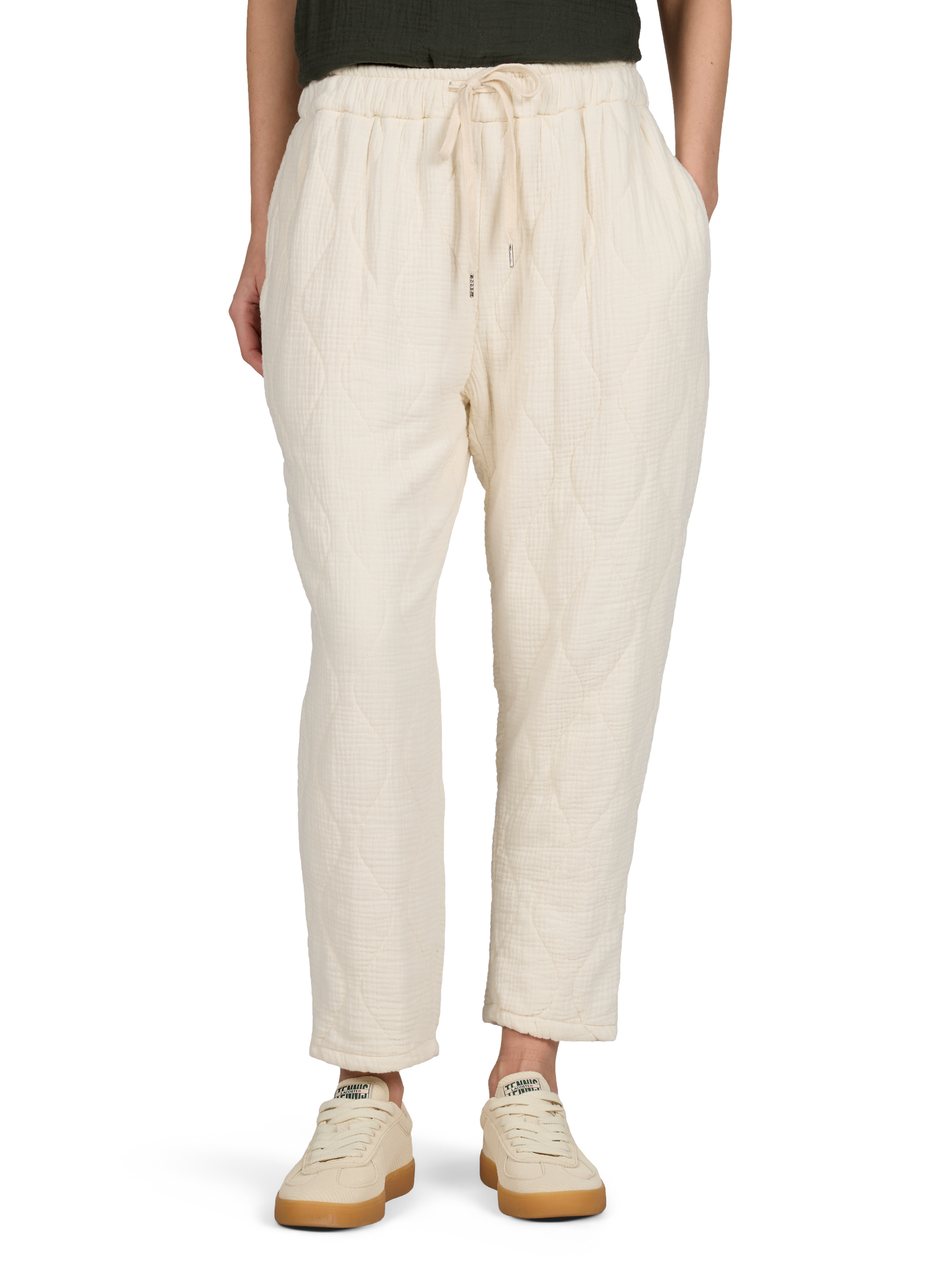 Pantalon Boston en coton matelassé AOKYANOS Beige