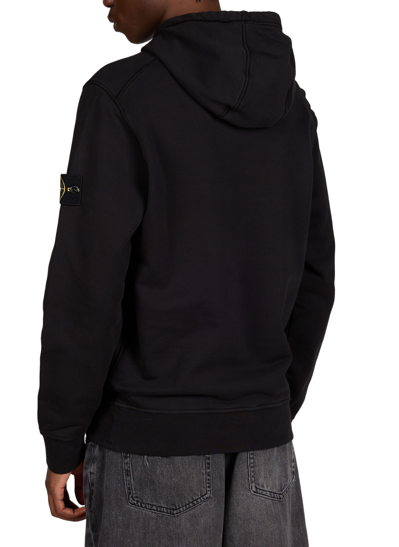 Cotton hoodie STONE ISLAND Black