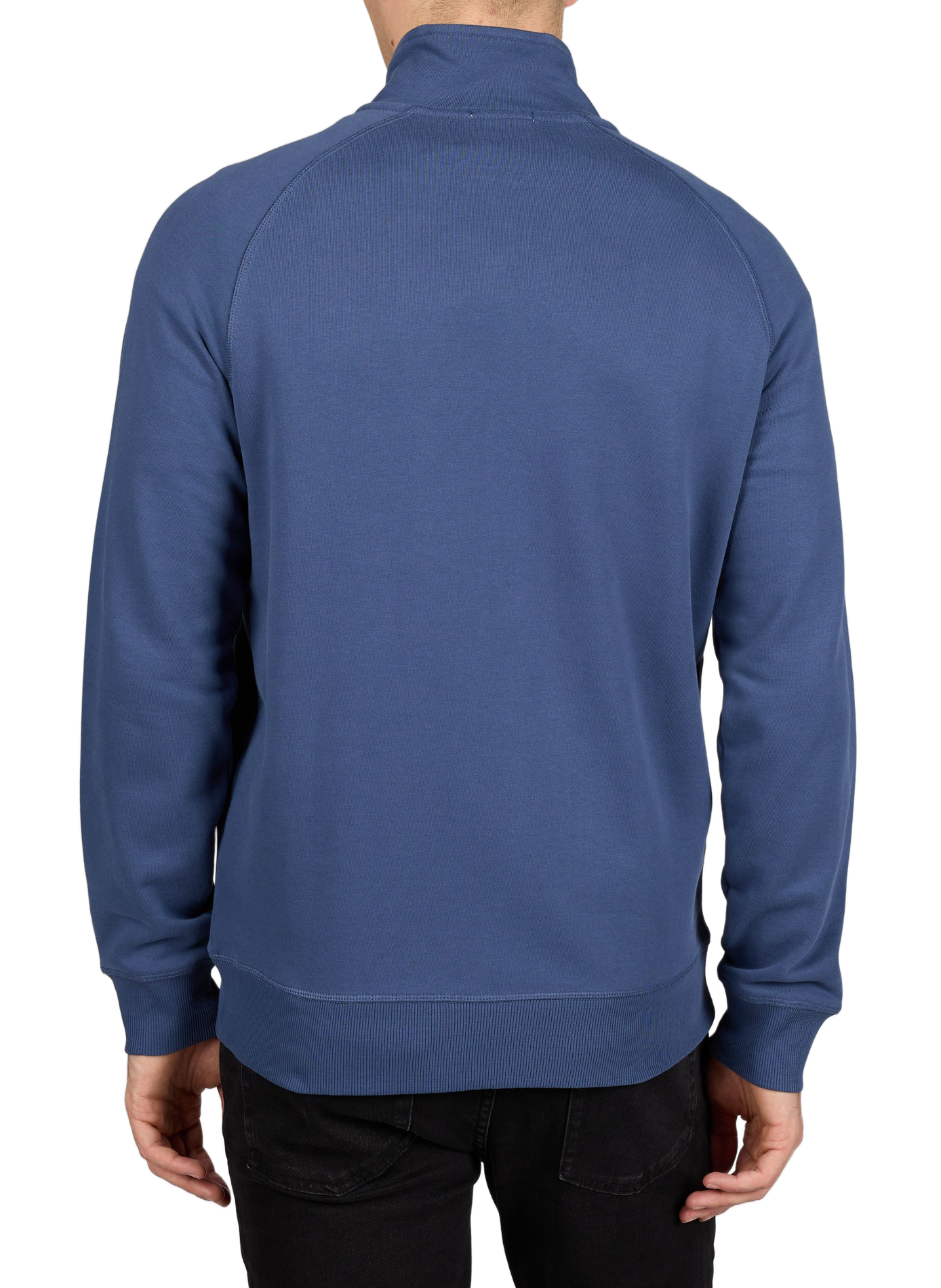 High-neck blended cotton sweatshirt TIMBERLAND Blue