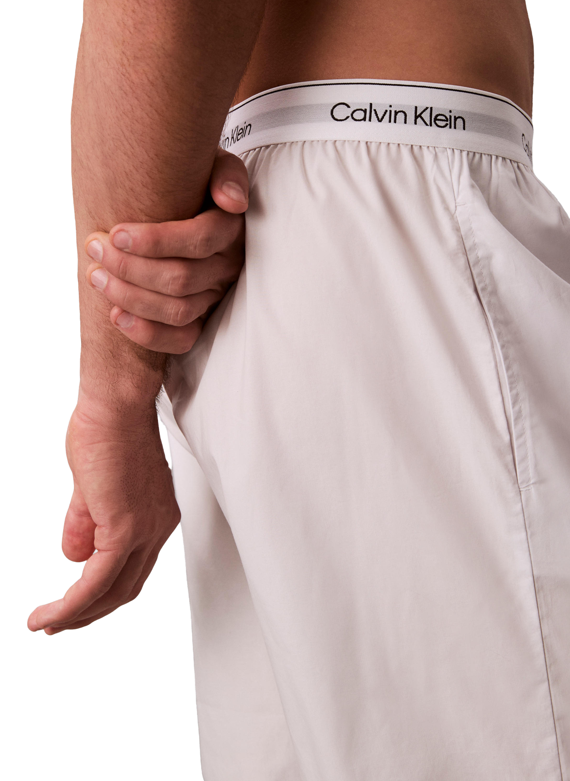 Short da notte a righe CALVIN KLEIN Grigio