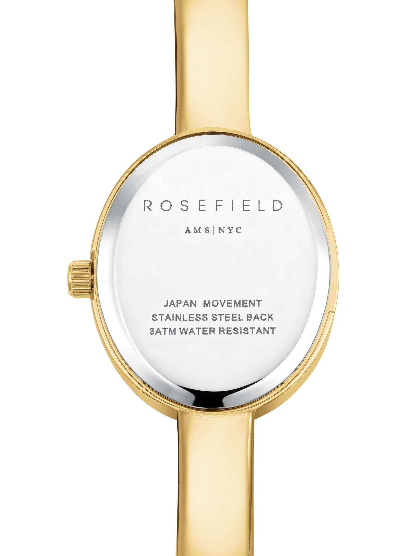 Montre analogique Bangle S en acier inoxydable ROSEFIELD Blanc