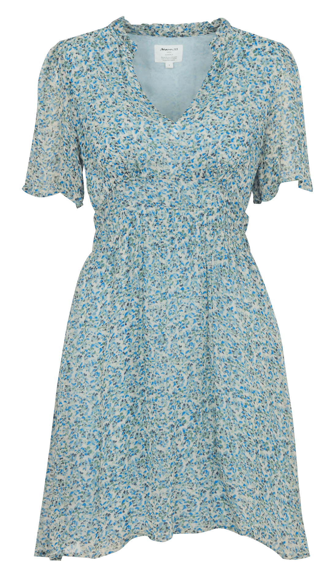 Robe courte à imprimé fleuri balmana MAISON 123 Vert