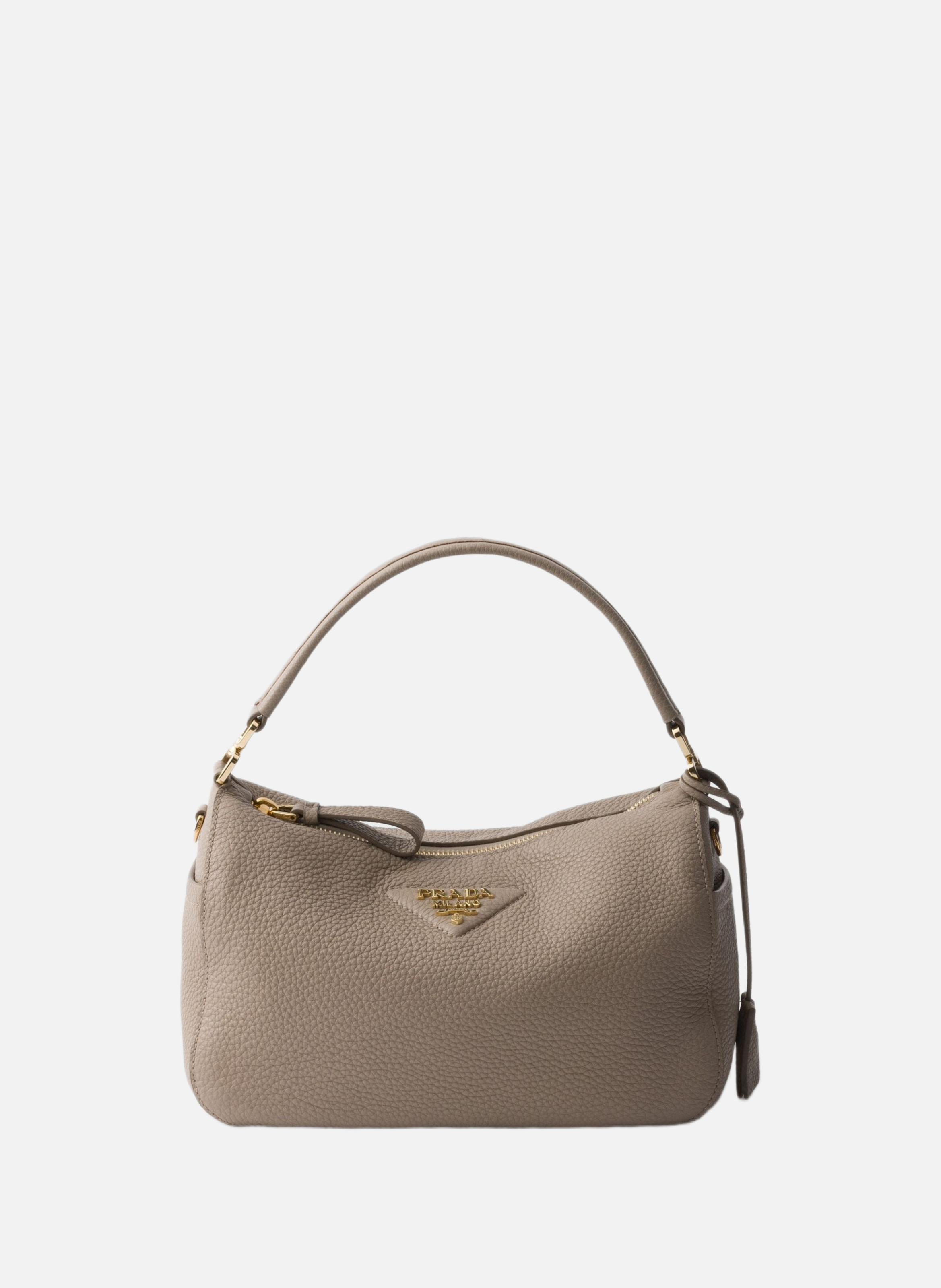 Petit sac en cuir PRADA Gris