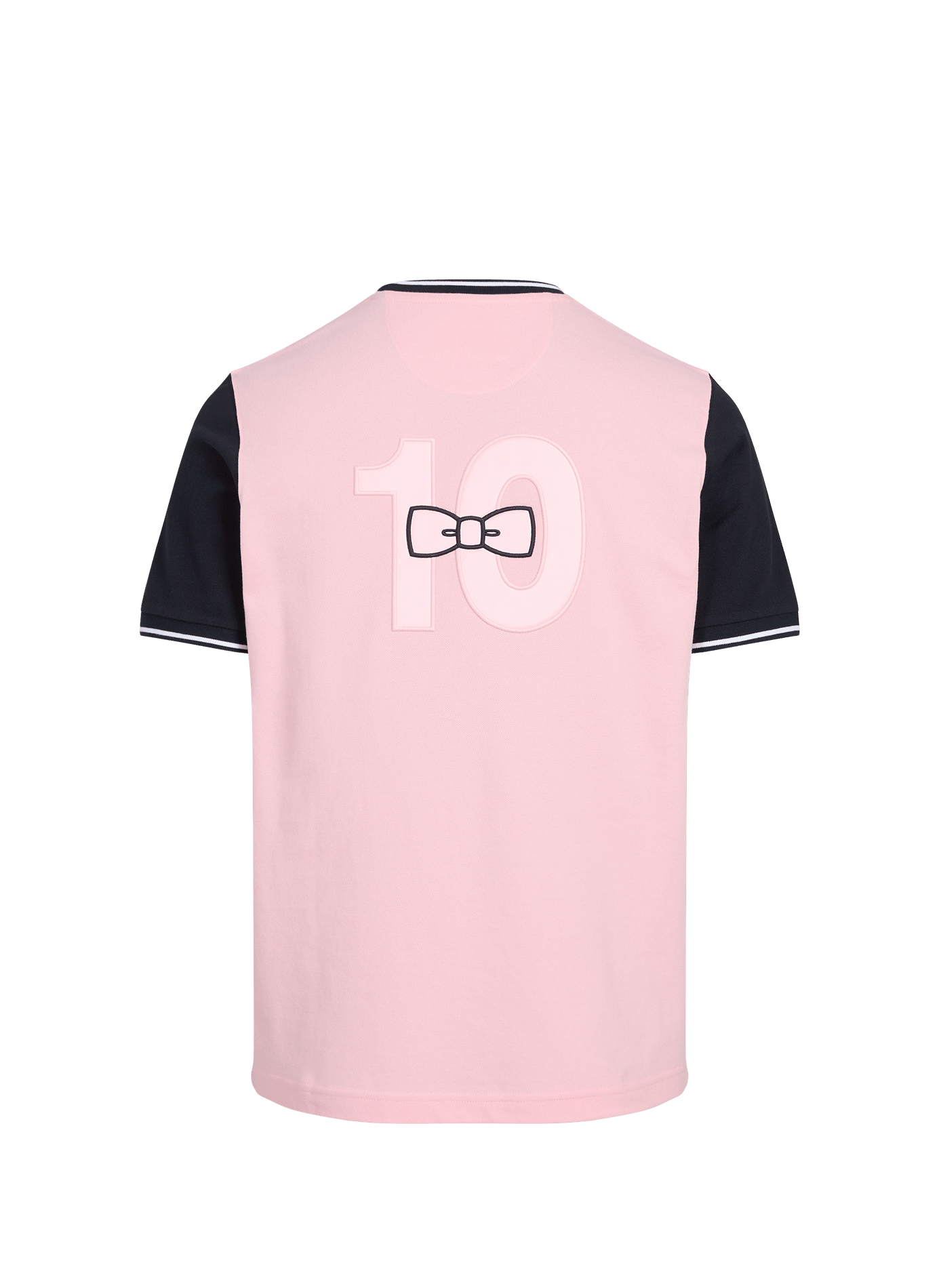 T-shirt droit à logo brodé en coton EDEN PARK Rose