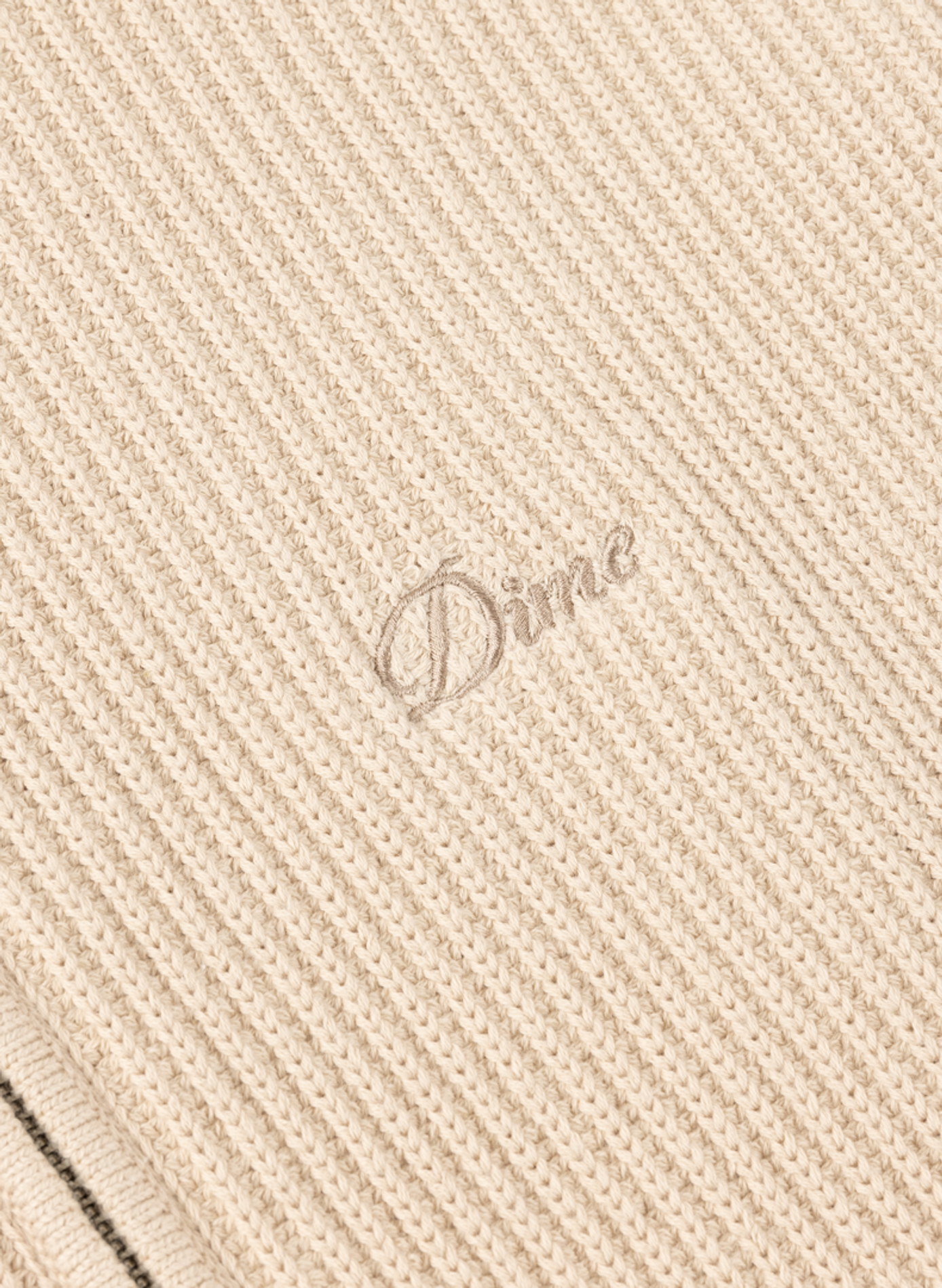 Gilet côtelé en coton DIME Beige
