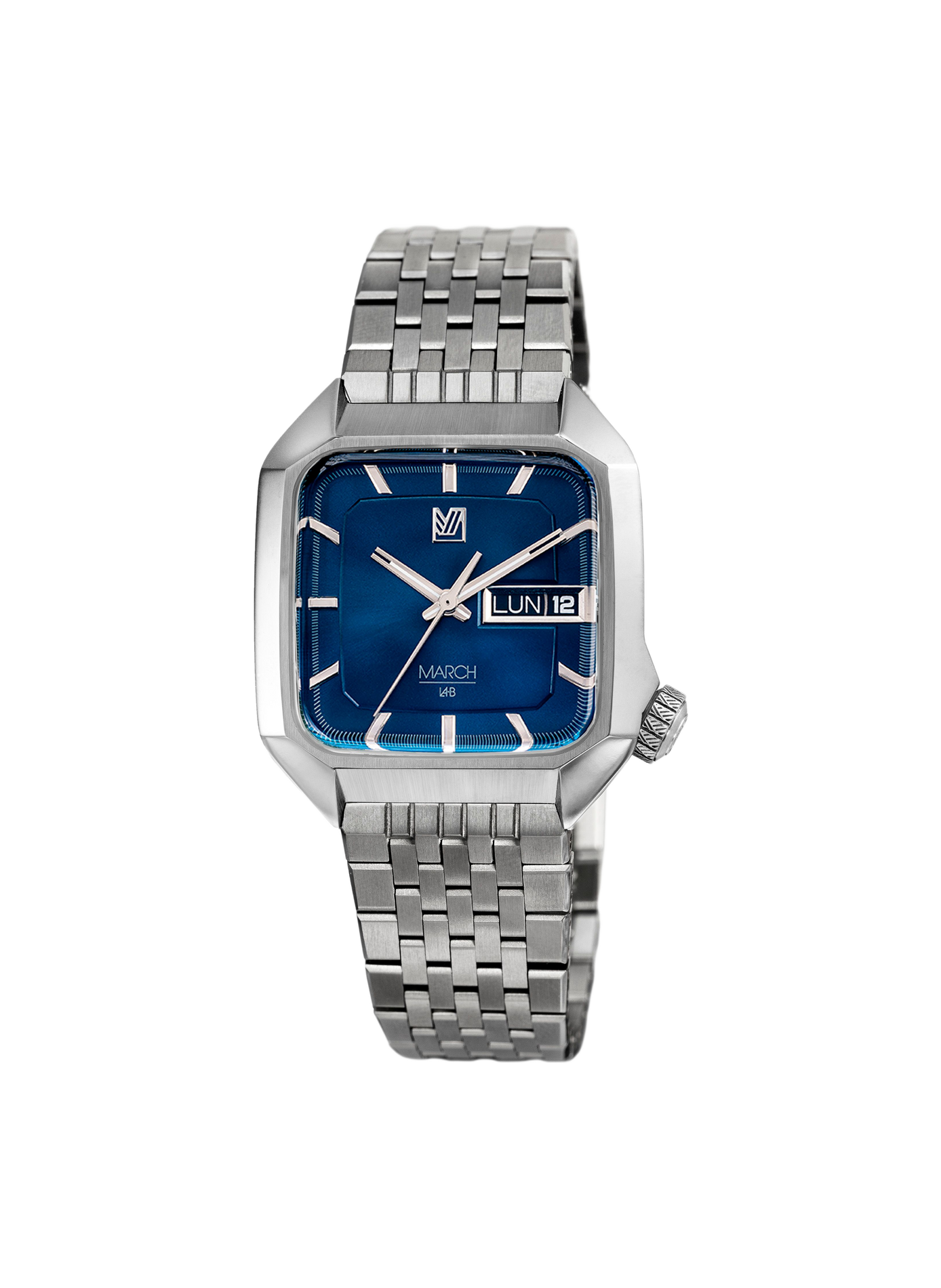 Montre quartz AM2 Slim en acier inoxydable MARCH LA.B Bleu