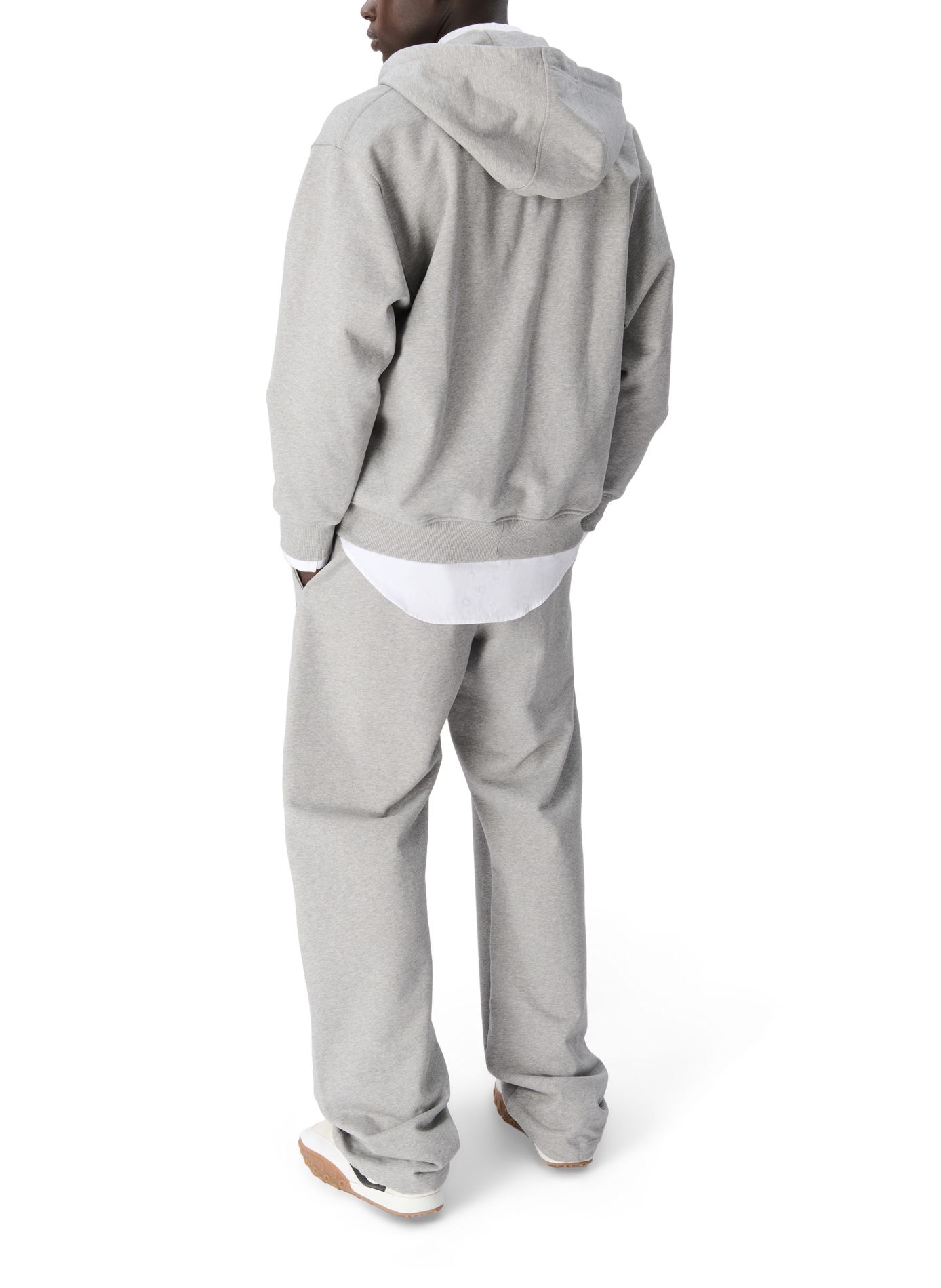 Pantalon de survêtement en molleton de coton unisexe MARINE SERRE Gris