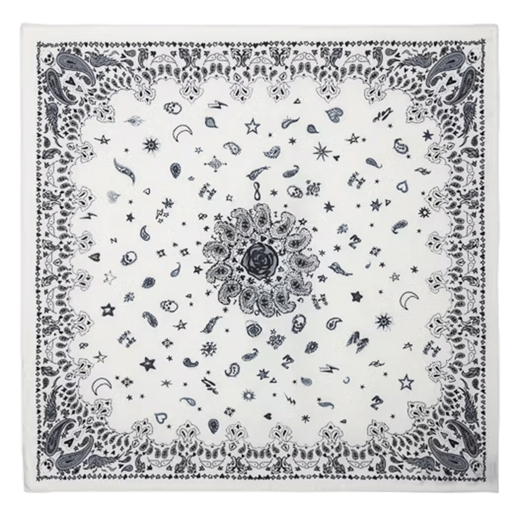 Foulard imprimé debbie 65 ZADIG&VOLTAIRE Bleu