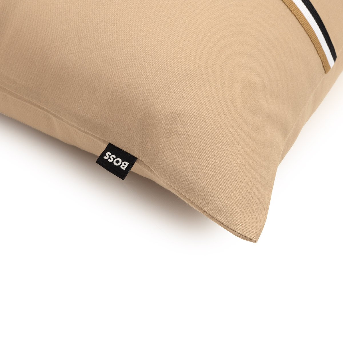 Taie d'oreiller en satin de coton, b linea BOSS HOME Beige
