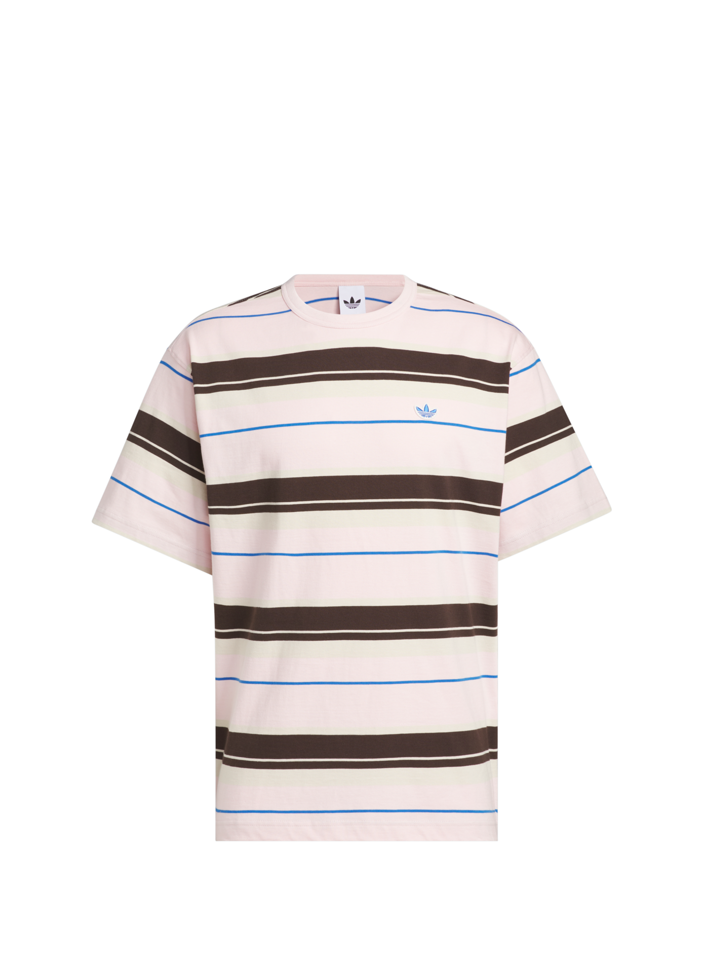 T-shirt droit rayé ADIDAS Rose