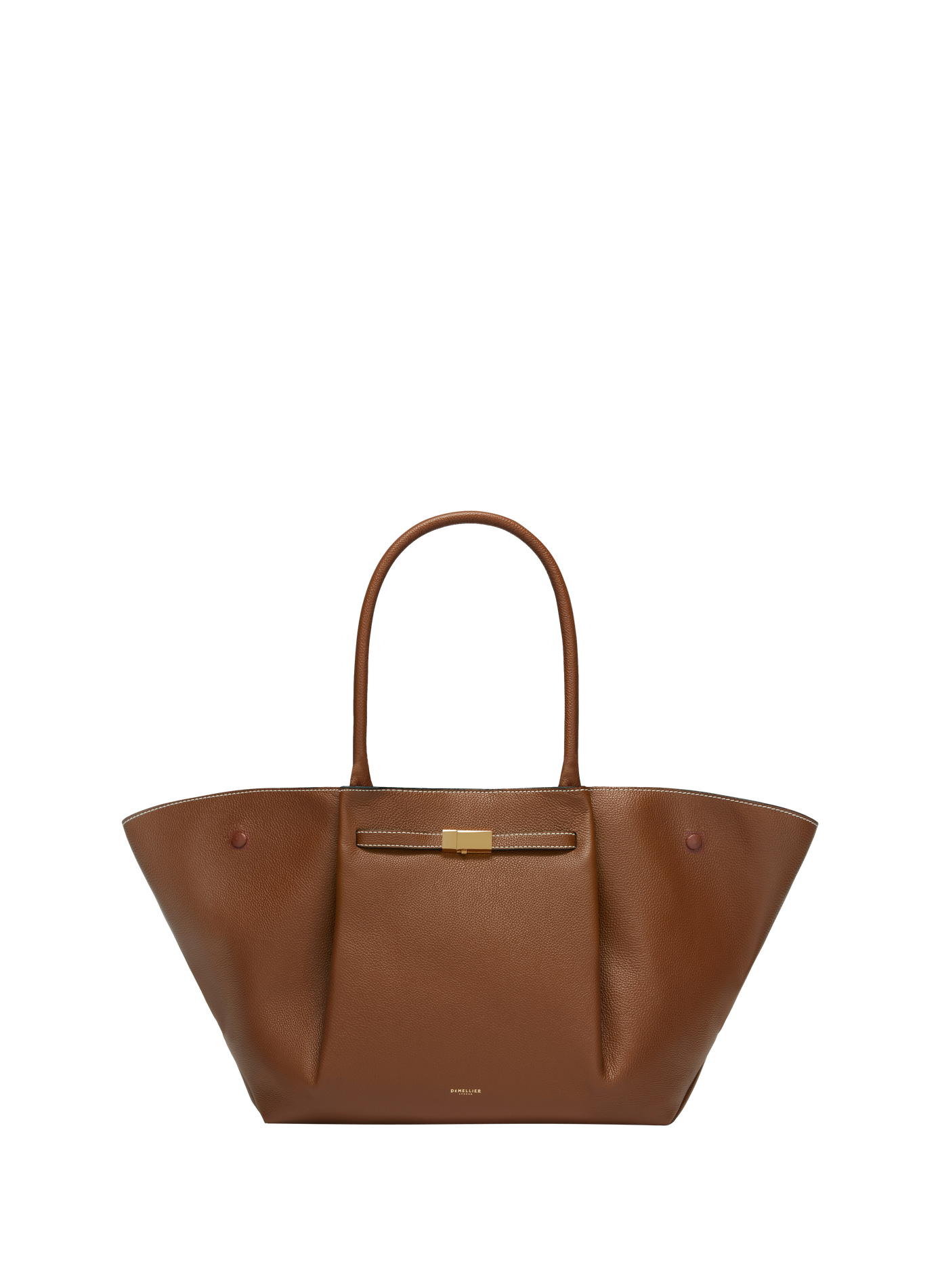 Sac à main New York en cuir DEMELLIER LONDON Marron