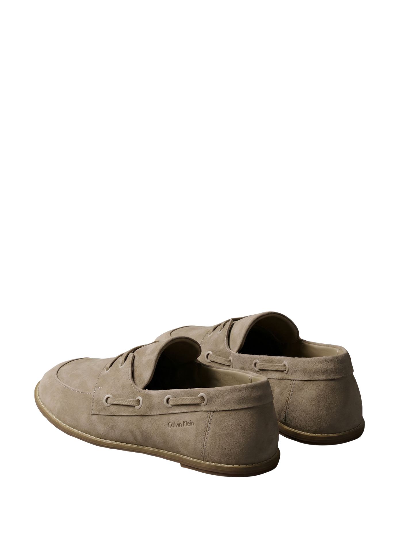Sheepskin leather boat shoes CALVIN KLEIN Beige