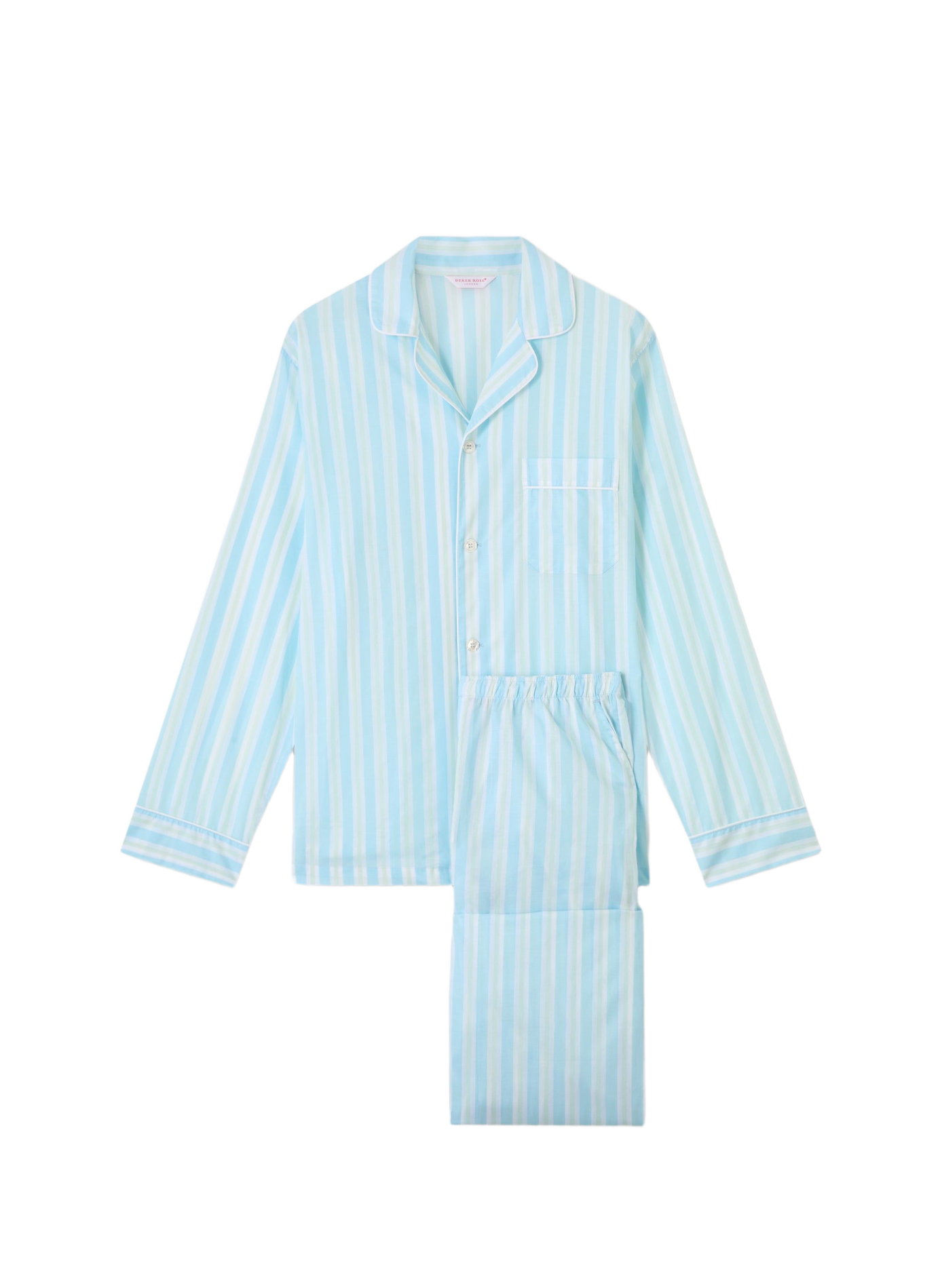 Baumwoll-Pyjamaset DEREK ROSE Blau
