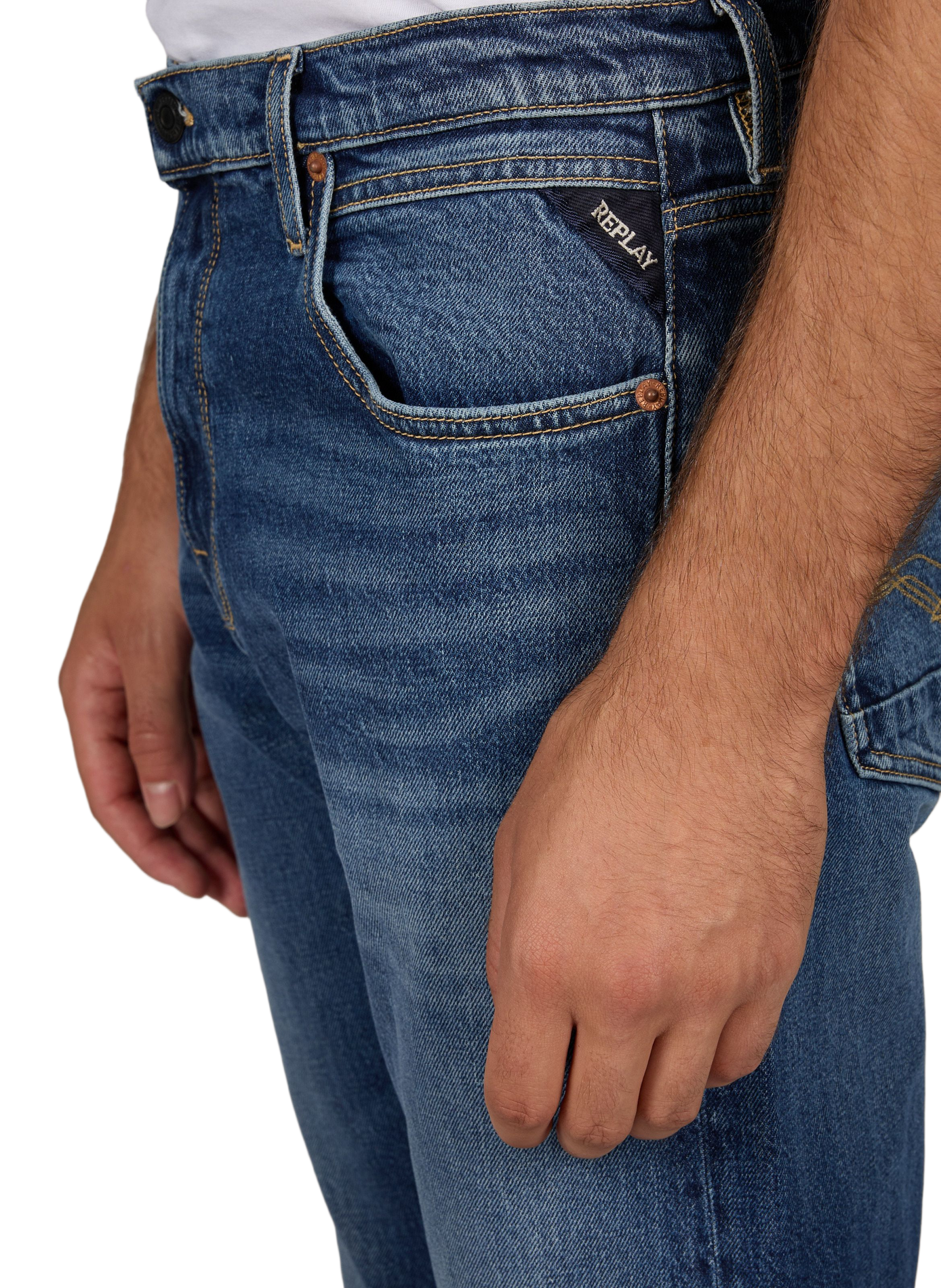Regular Fit Willbi Cotton Blend Jeans REPLAY Blue