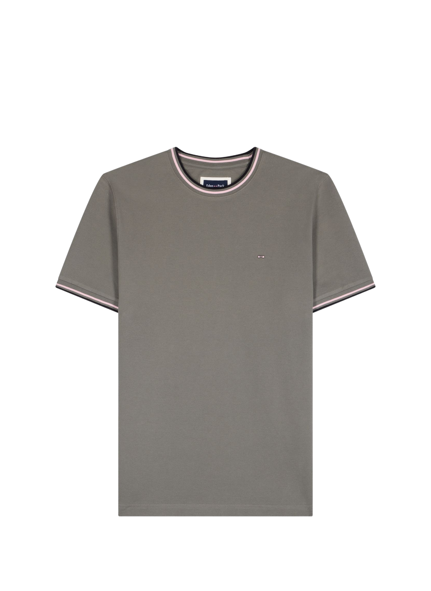Tee-shirt col rond en coton  Kaki