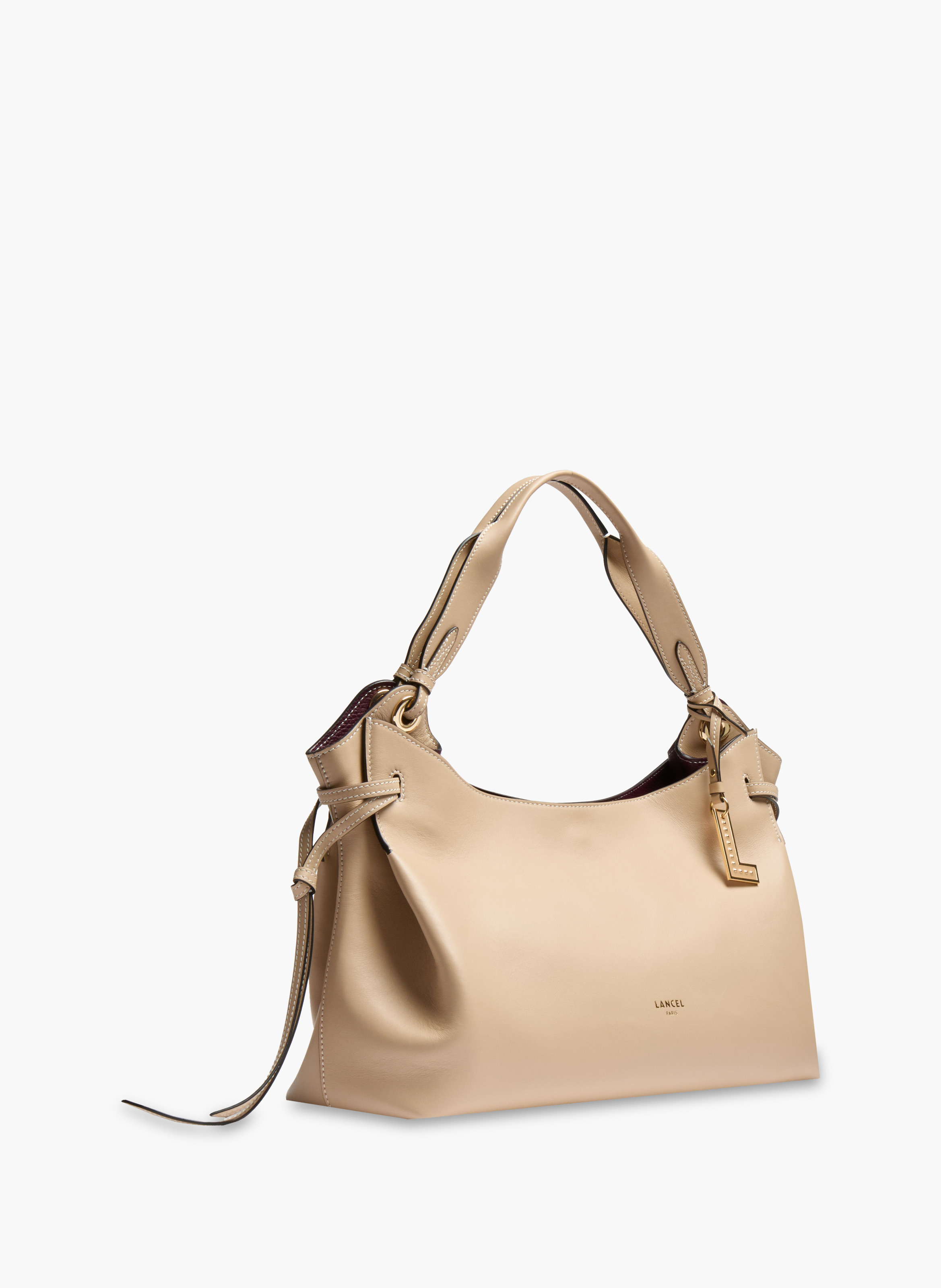 Sac carryall m swann de lancel en cuir LANCEL Beige