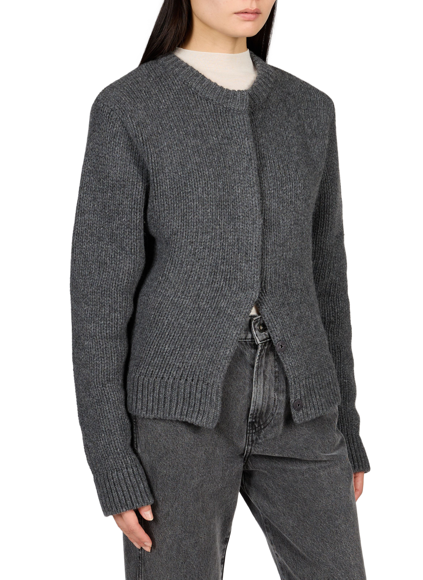 Straight wool jumper | Grey LE 17 SEPTEMBRE Women