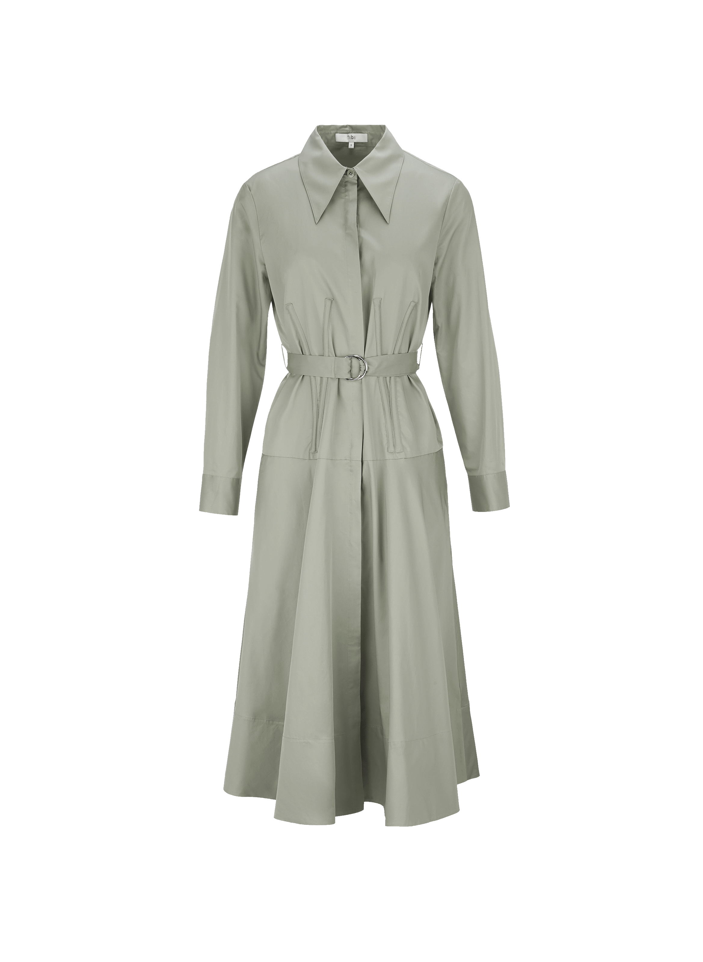 Robe empiècements V en coton