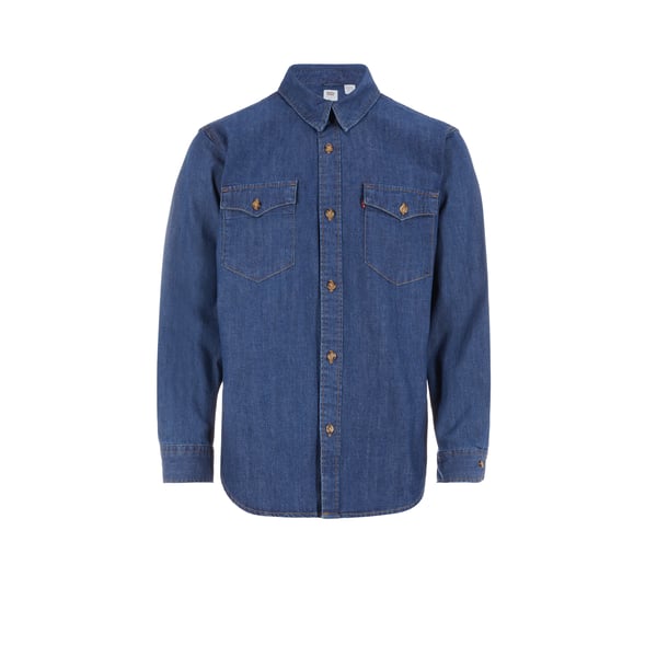 Chemise droite en jean