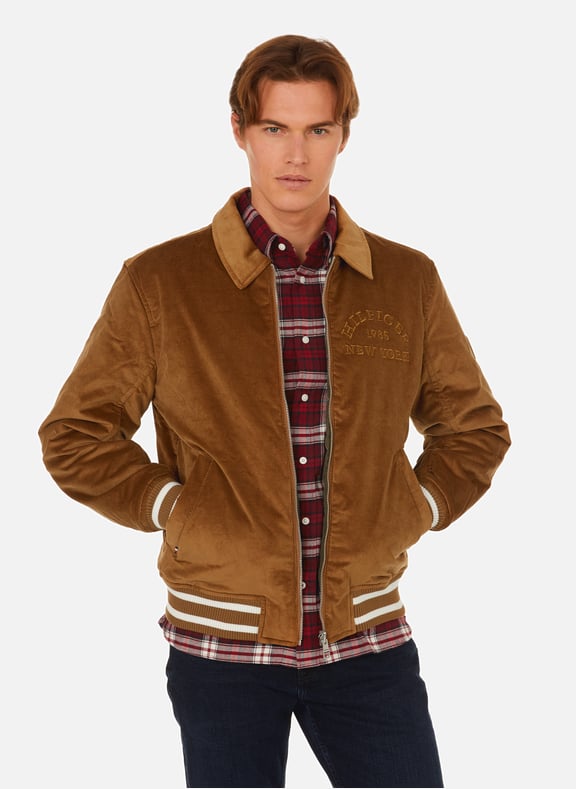 Brown tommy hilfiger jacket hotsell