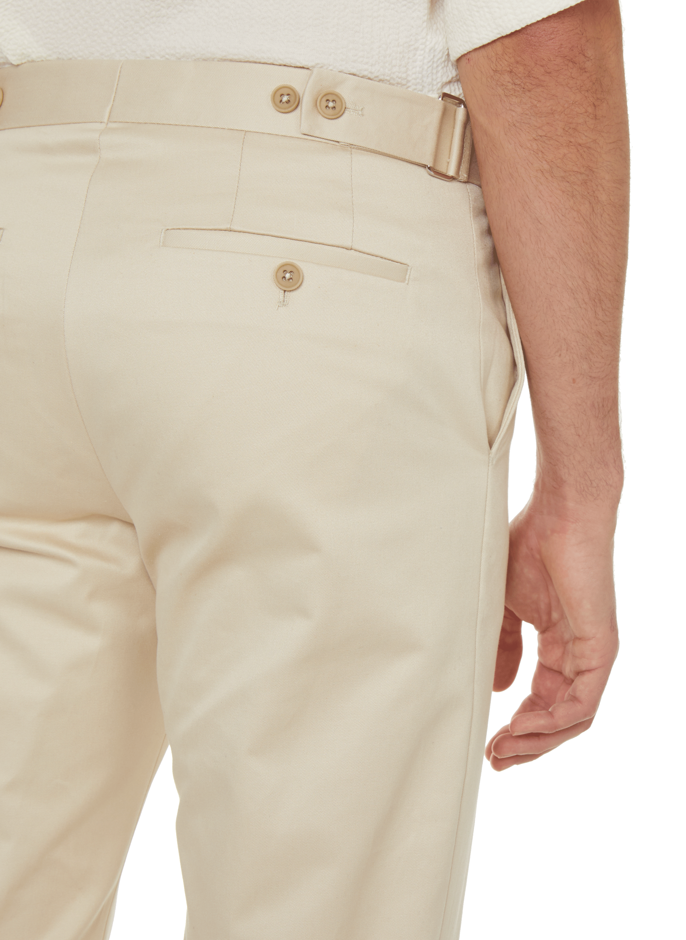 Cotton, silk and cashmere trousers SAISON 1865 Beige