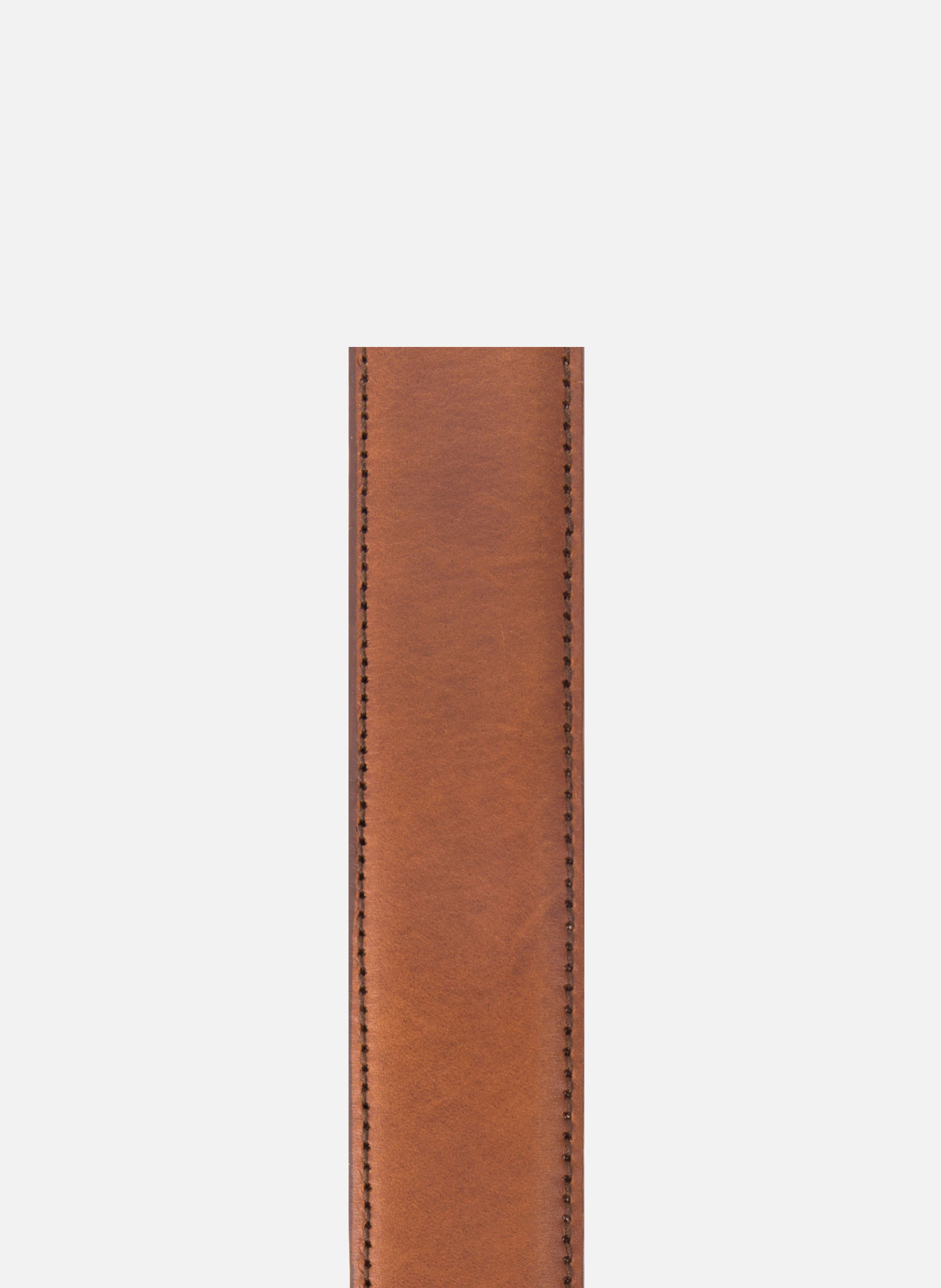 Ceinture classique cuir lisse JULES & JENN Marron