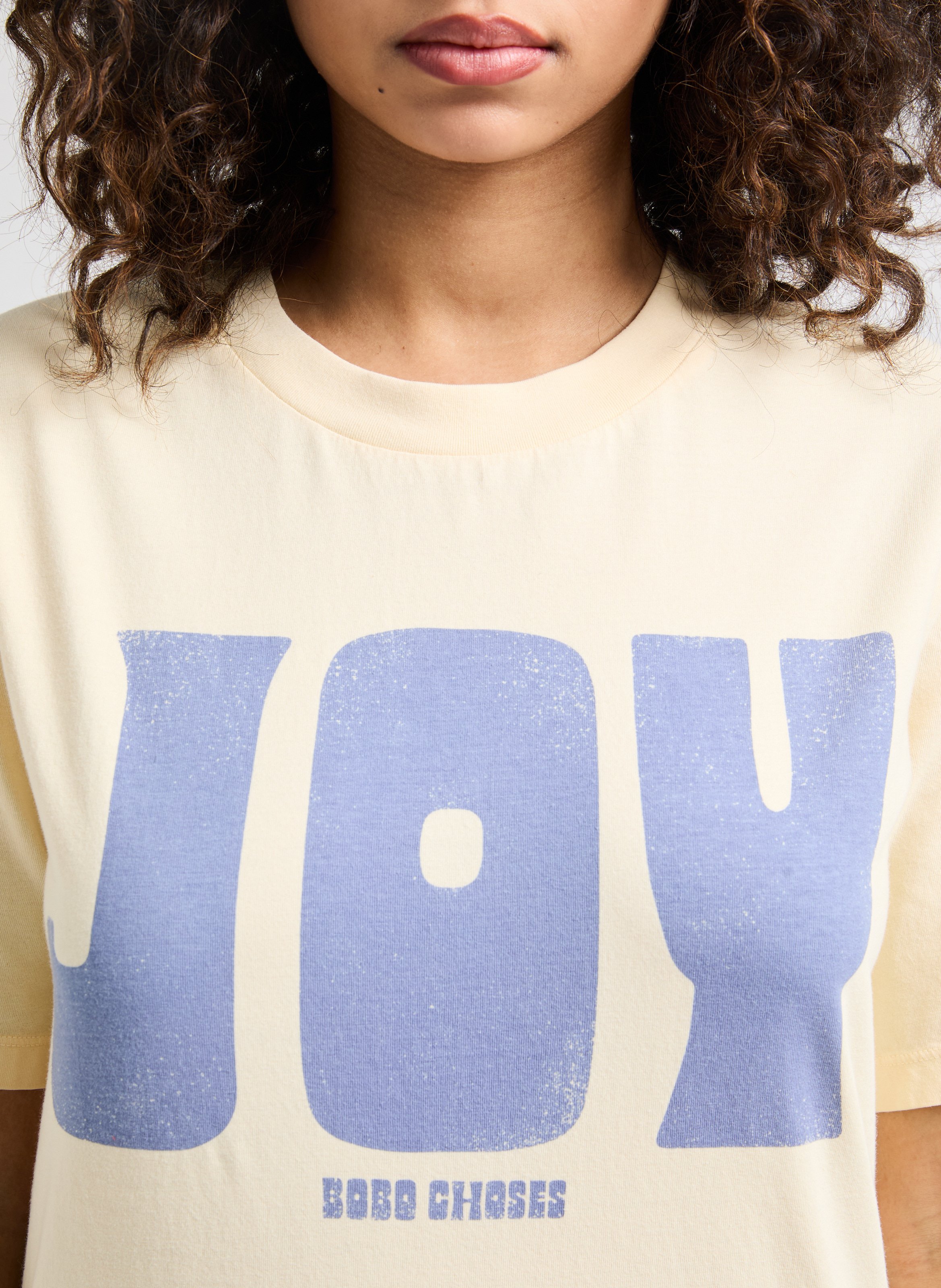 T-shirt imprimé en coton BOBO CHOSES Jaune