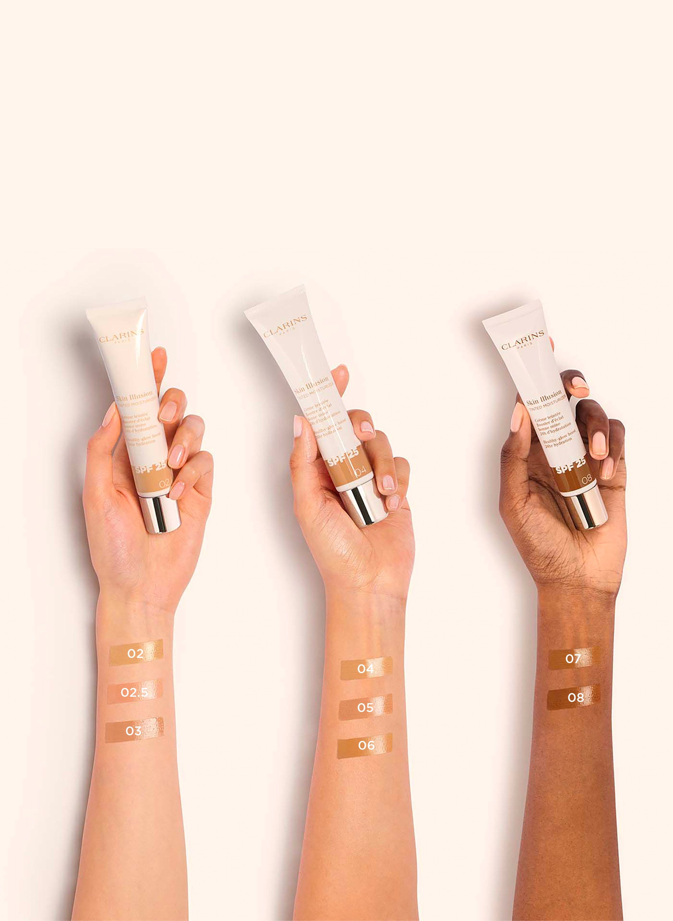 Skin Illusion Tinted Moisturizer SPF25 - Radiance-boosting tinted cream CLARINS 2,5