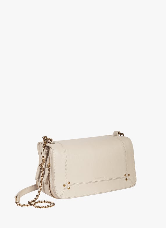 Sac à bandoulière Bobi en cuir de chèvre | Beige by JÉRÔME DREYFUSS Sac à bandoulière Bobi en cuir de chèvre Beige
