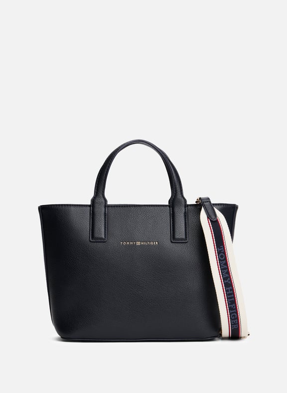 Sac cabas en simili cuir Bleu by TOMMY HILFIGER TOMMY HILFIGER Sac cabas en simili cuir Bleu