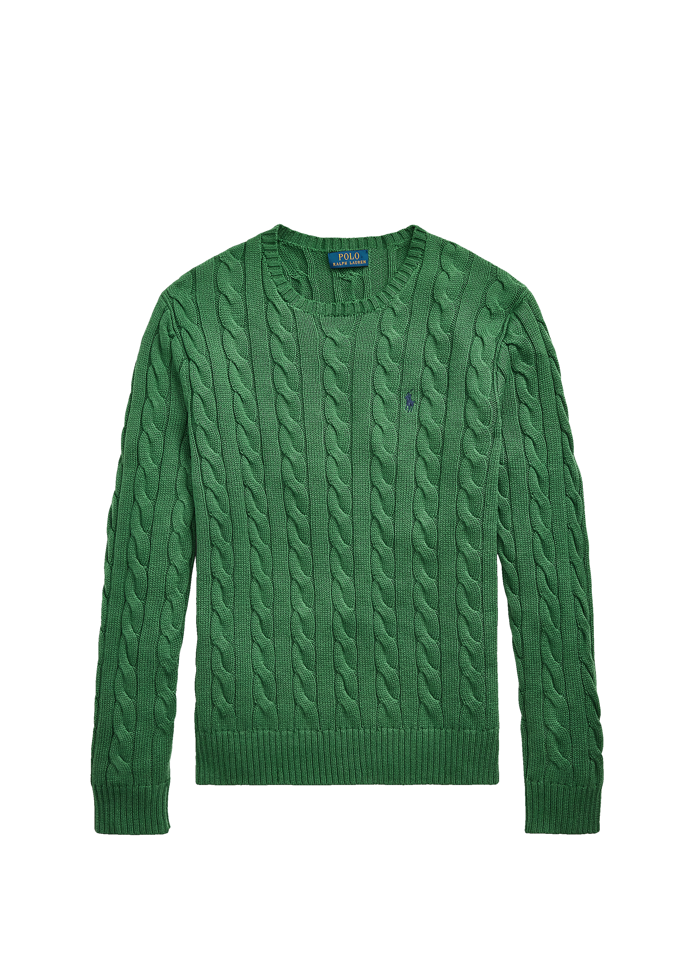 Pull en maille torsadé  Kale green