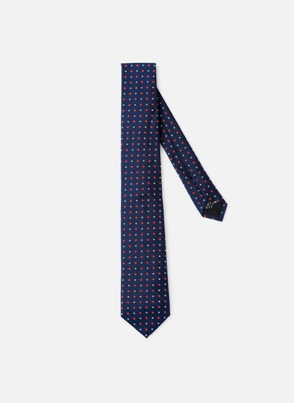 Patterned silk tie Multicolour by AU PRINTEMPS PARIS AU PRINTEMPS PARIS Patterned silk tie Multicolour