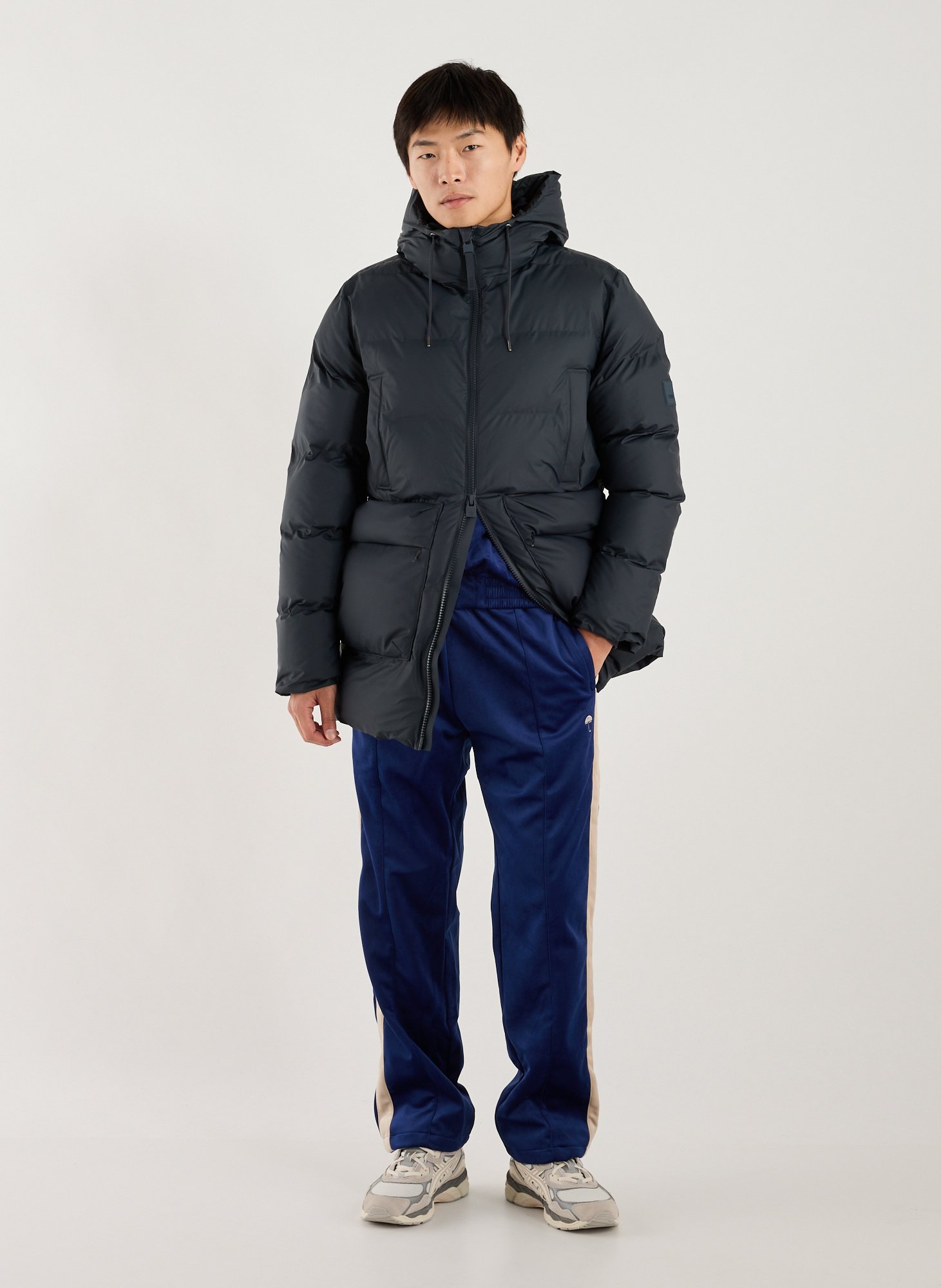 Doudoune matelassée à capuche RAINS Bleu