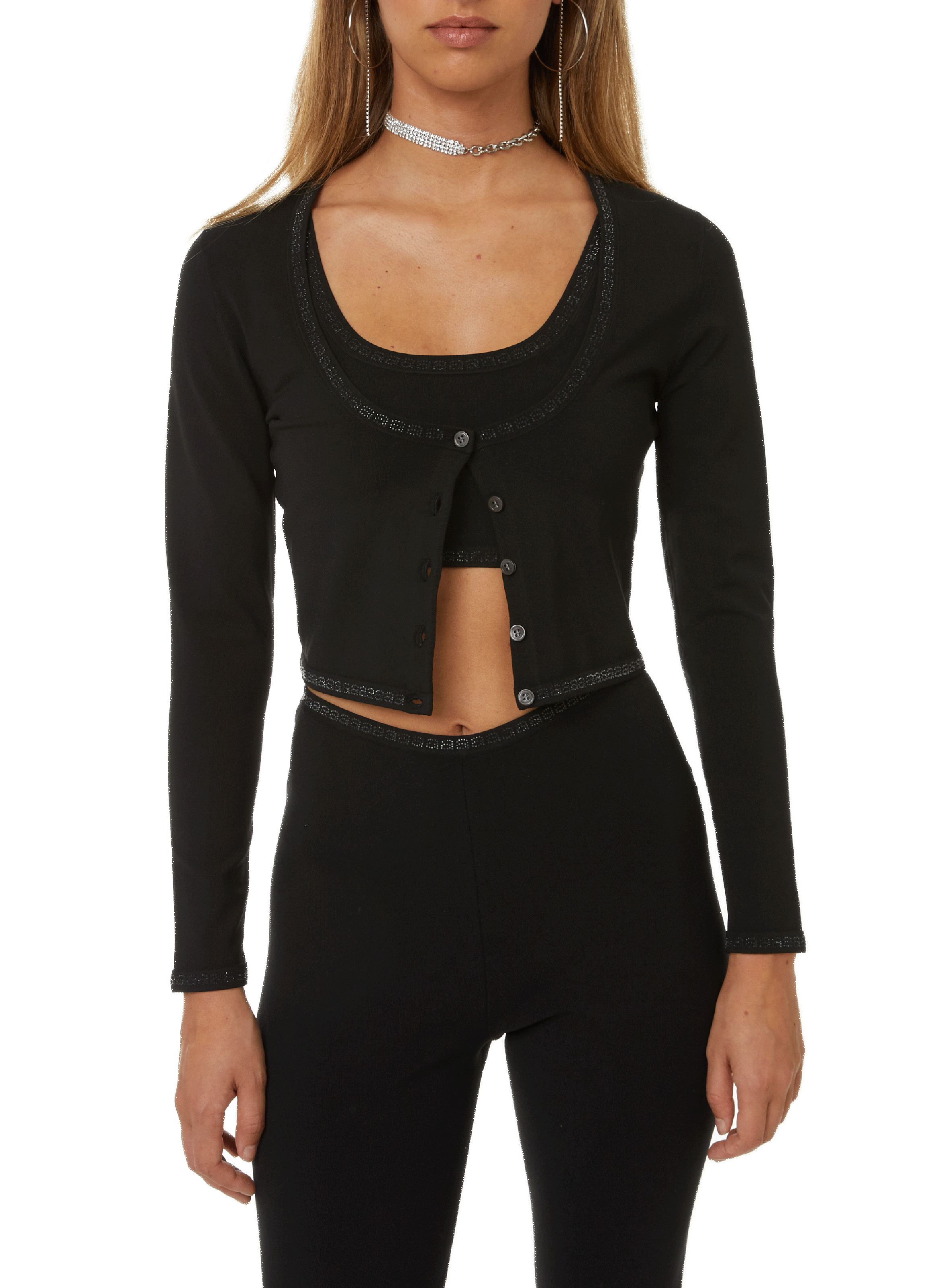 ALEXANDER WANG Cardigan court  Noir
