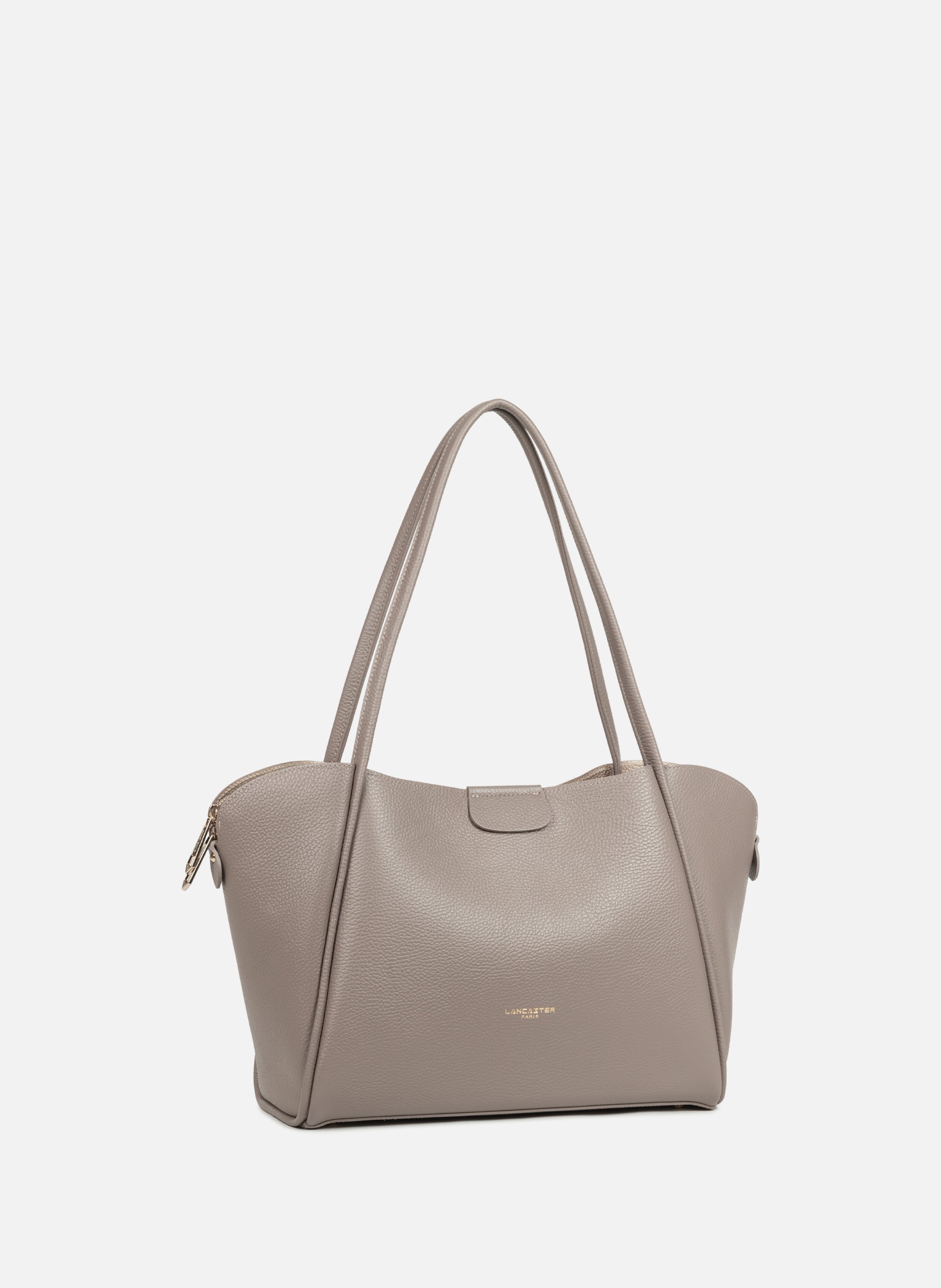 Très grand sac cabas épaule - ida double LANCASTER Gris