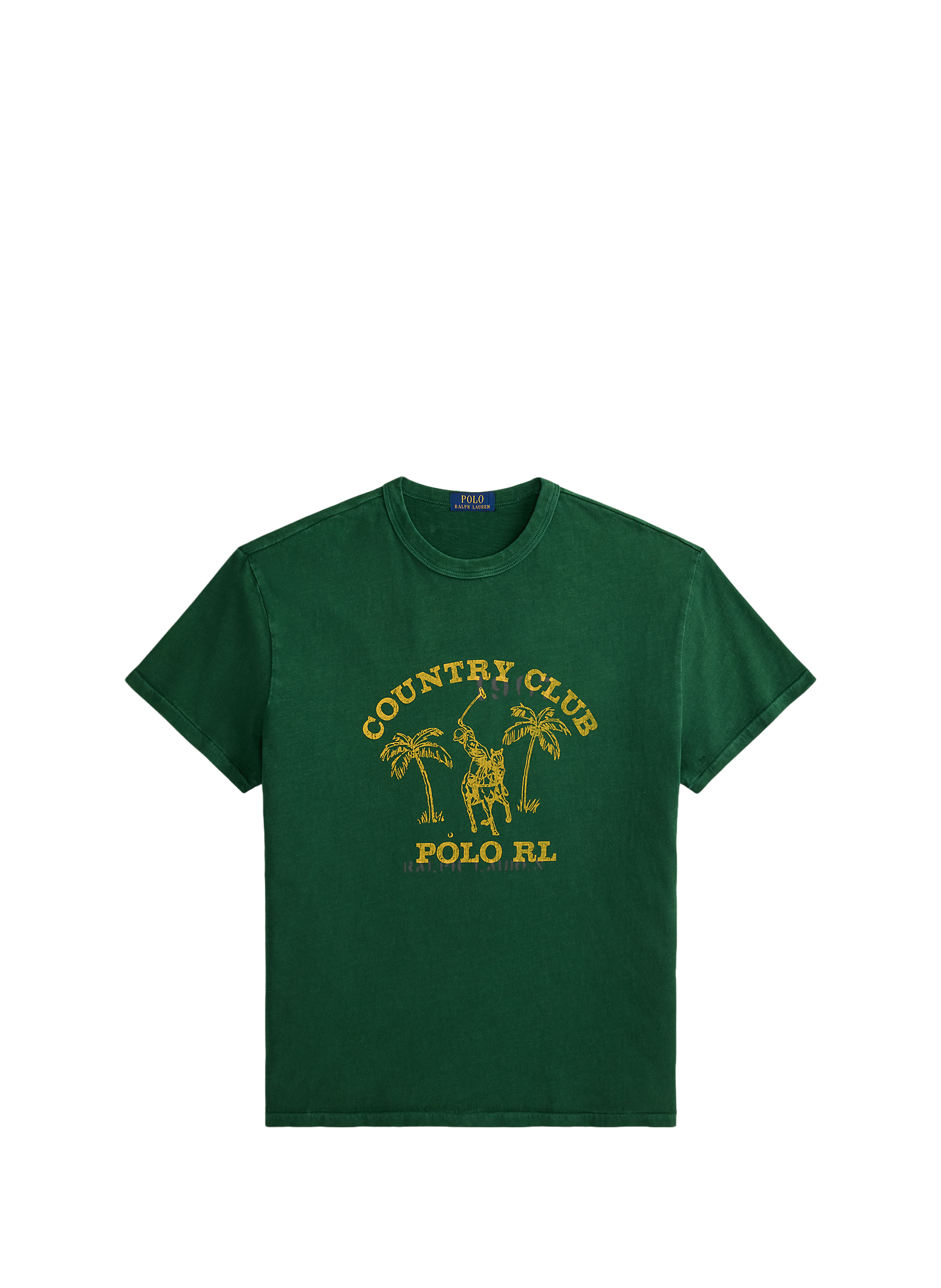 Graphic cotton T-shirt POLO RALPH LAUREN Green