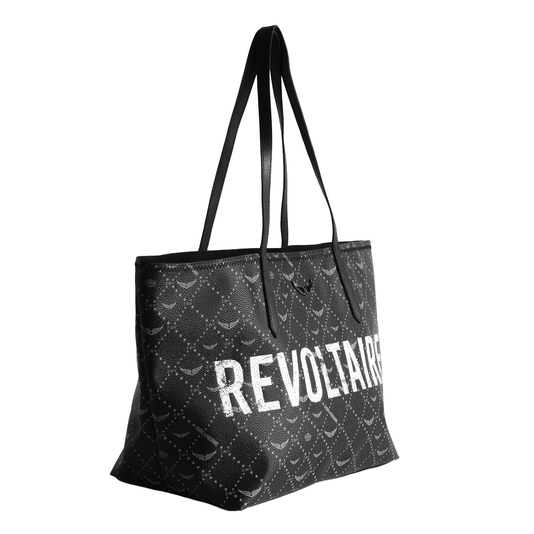 Sac cabas toile monogramme imprimé z shopper ZADIG&VOLTAIRE Noir