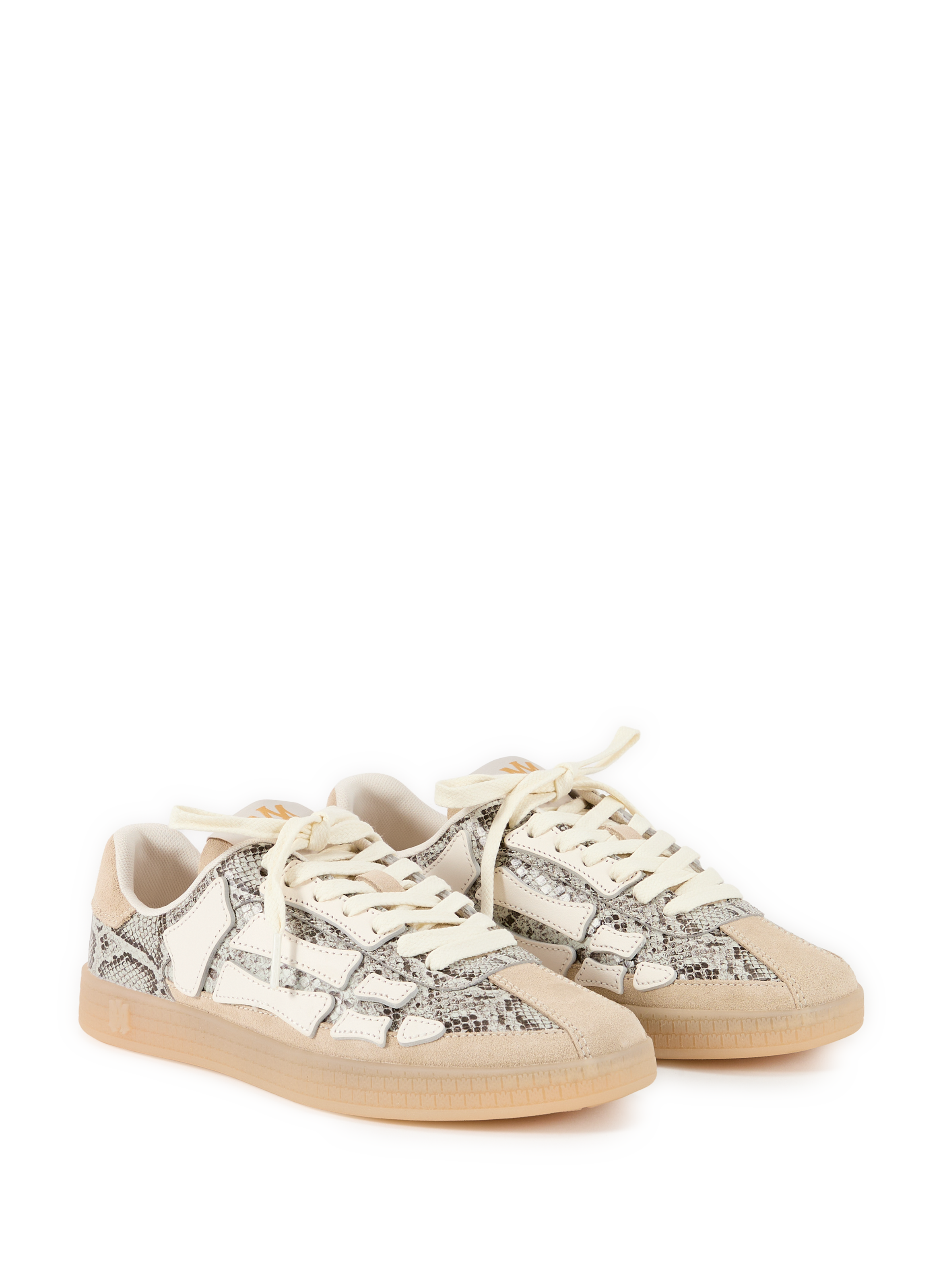 Sneakers Snake Pacific Bones in leather AMIRI White