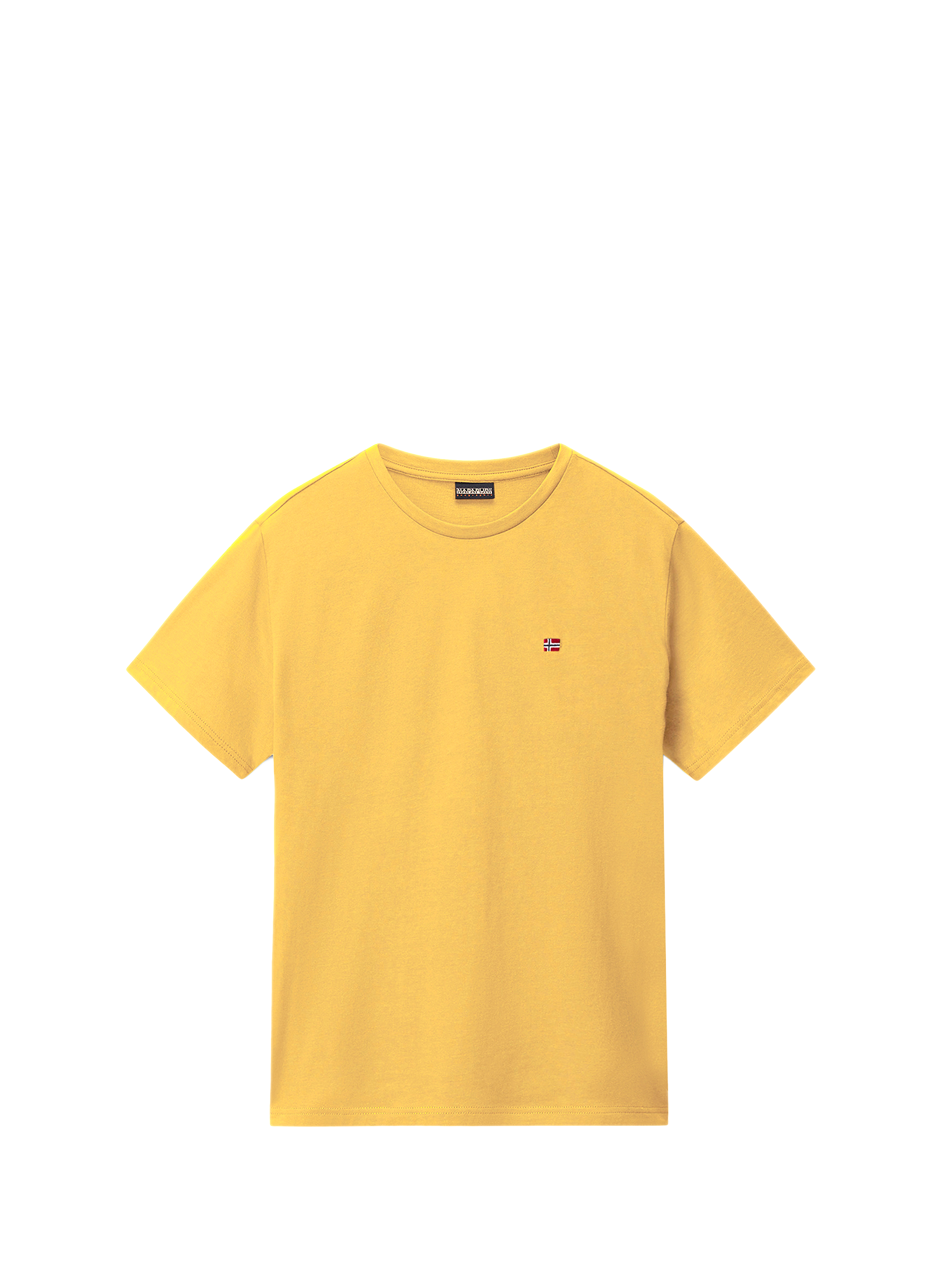 T-shirt col rond en coton NAPAPIJRI Jaune