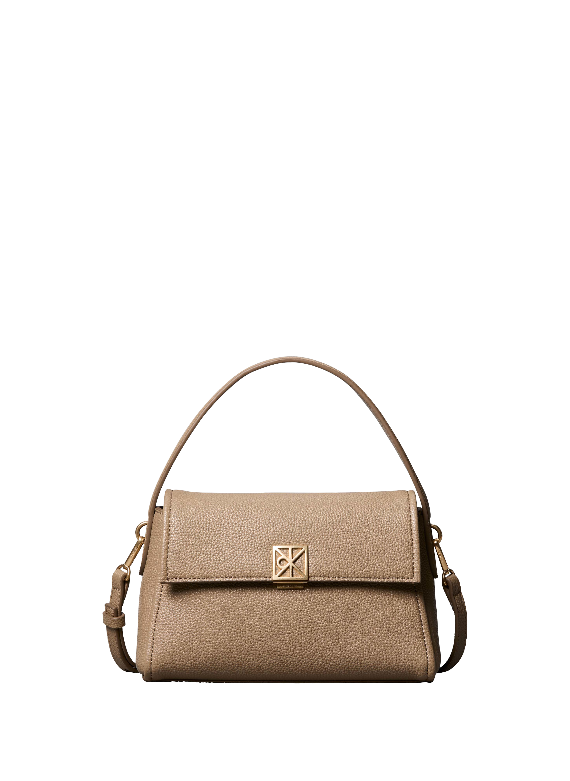 Sac à main grainé avec bandoulière amovible CALVIN KLEIN Beige