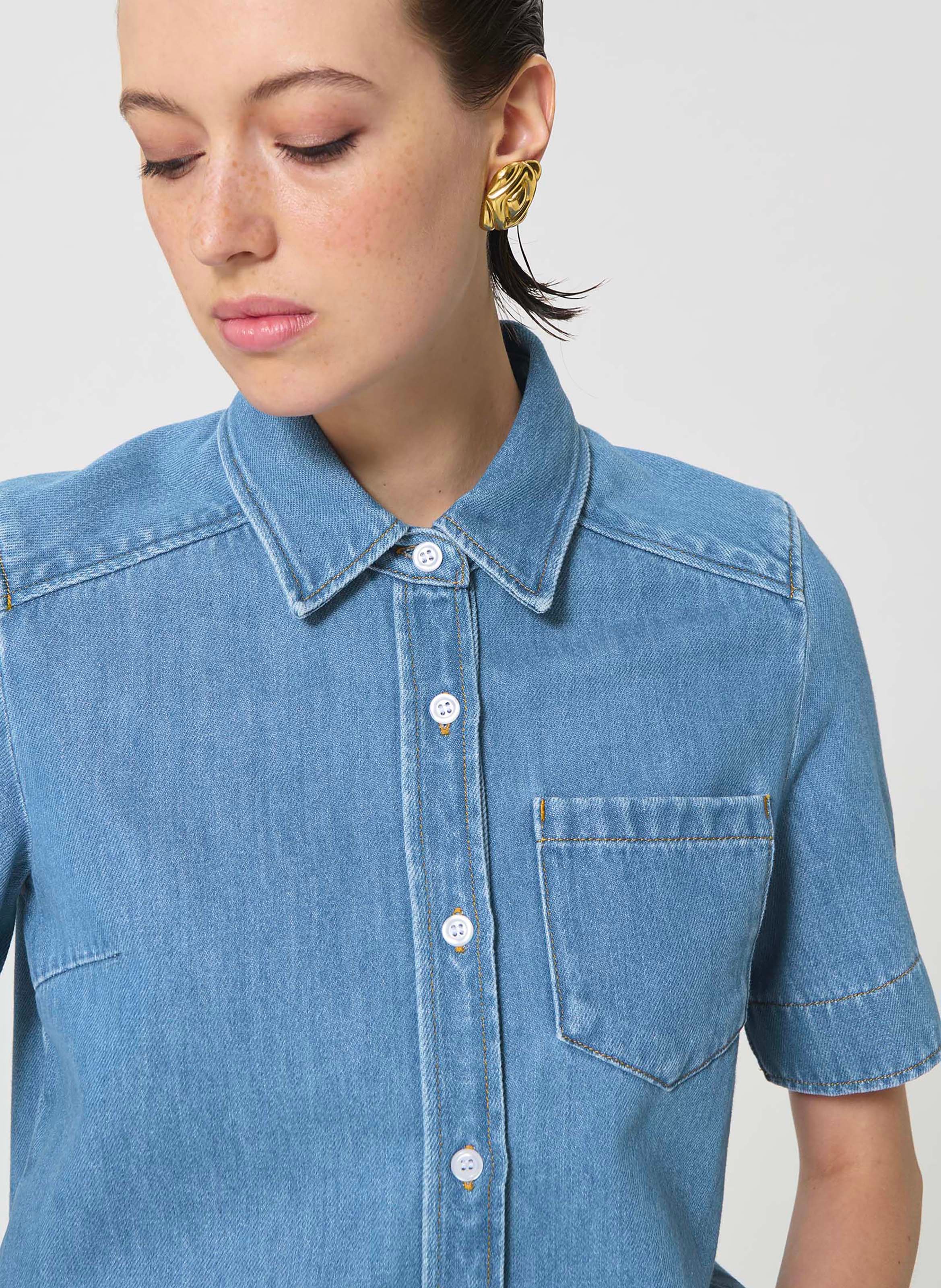 Chemise cruz TARA JARMON Bleu