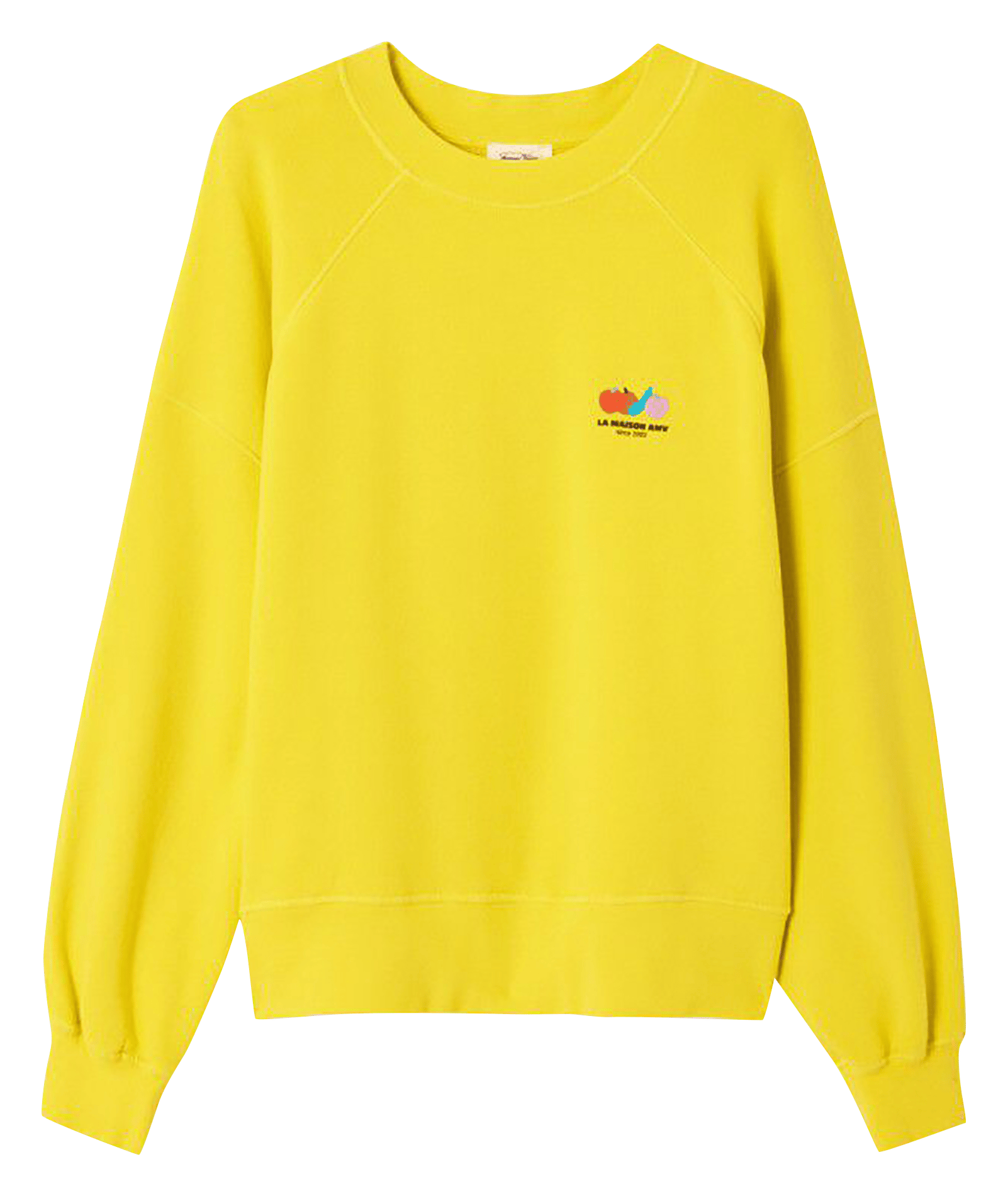 Sweat oversize col rond en coton mélangé atubay AMERICAN VINTAGE Jaune