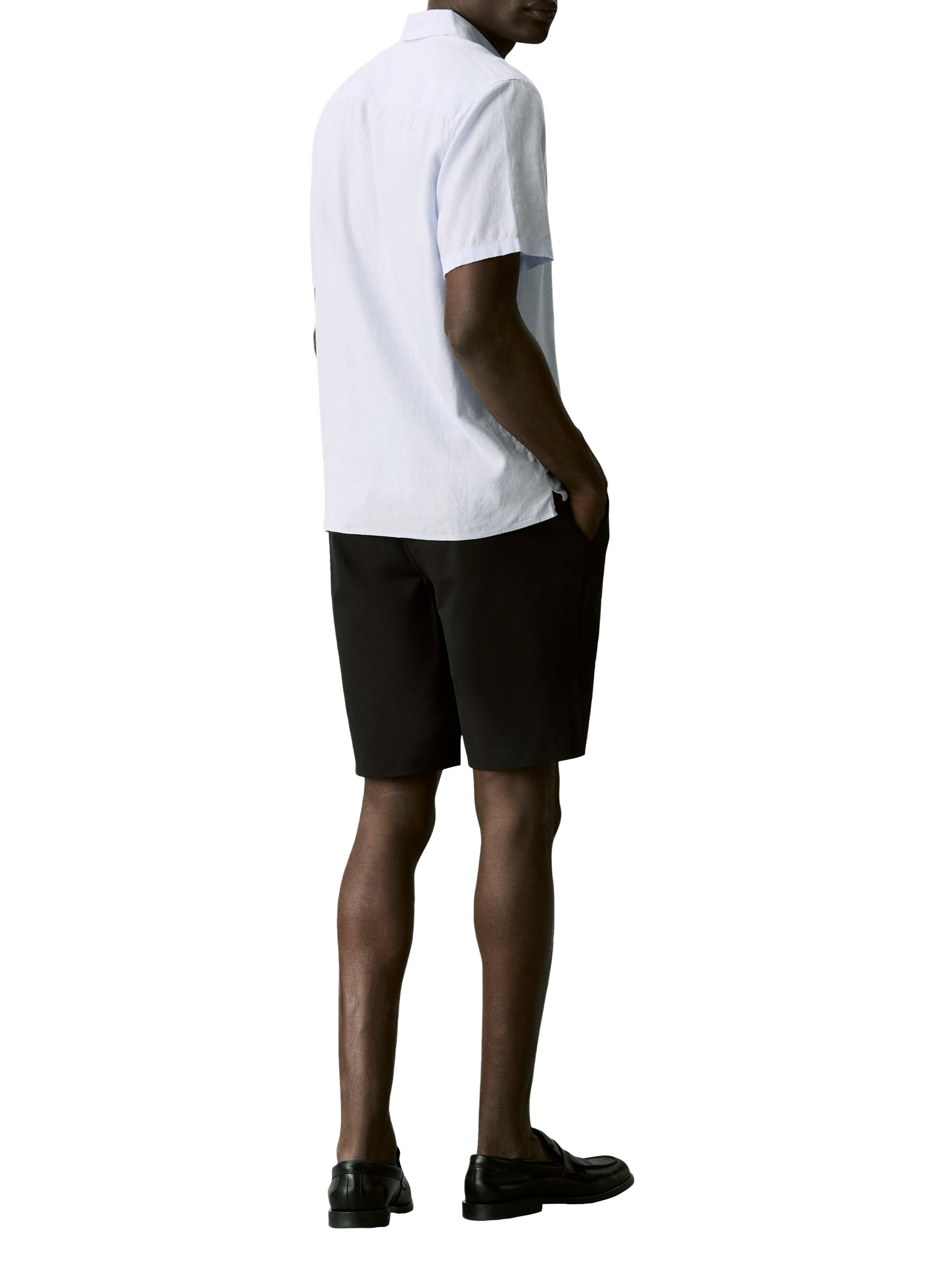 Short droit uni CALVIN KLEIN Noir