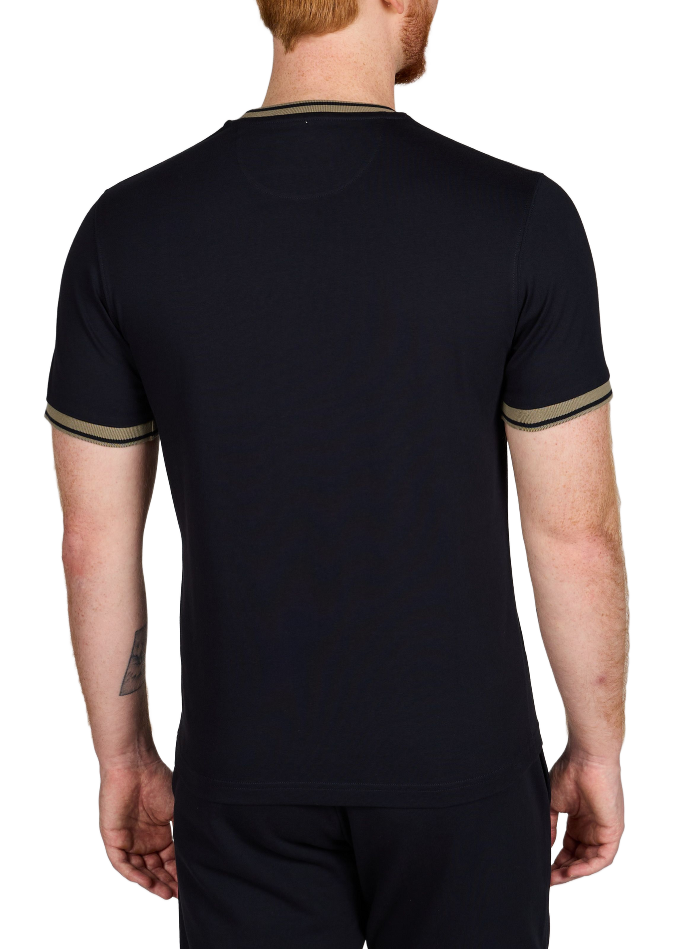 Straight short-sleeved cotton T-shirt EDEN PARK Beige
