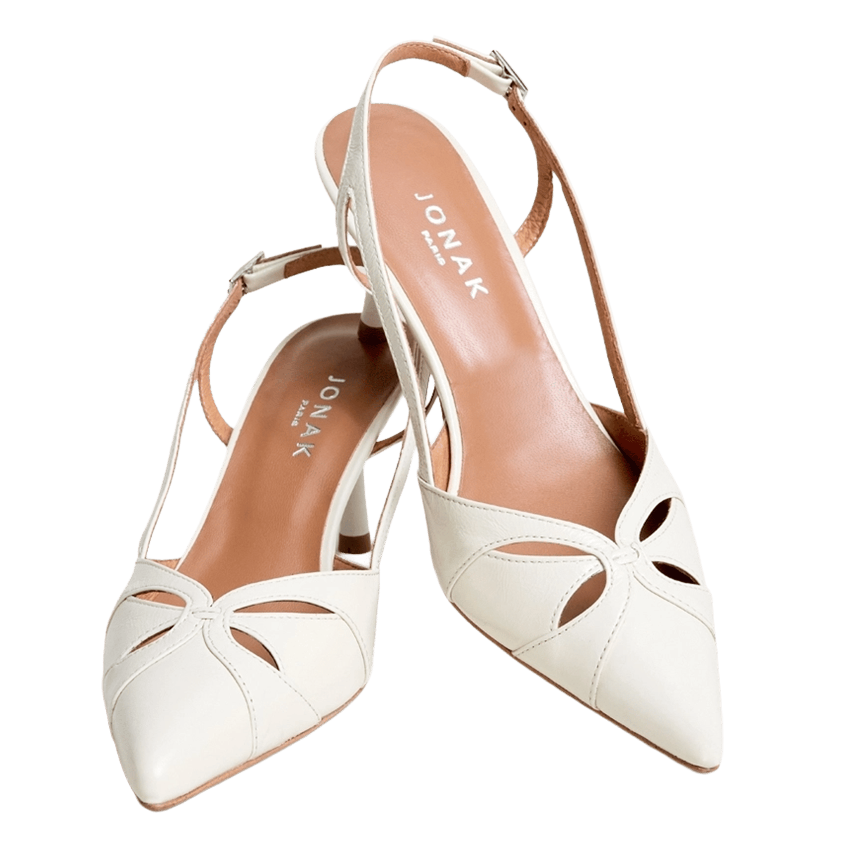 Escarpins en cuir damour JONAK Blanc