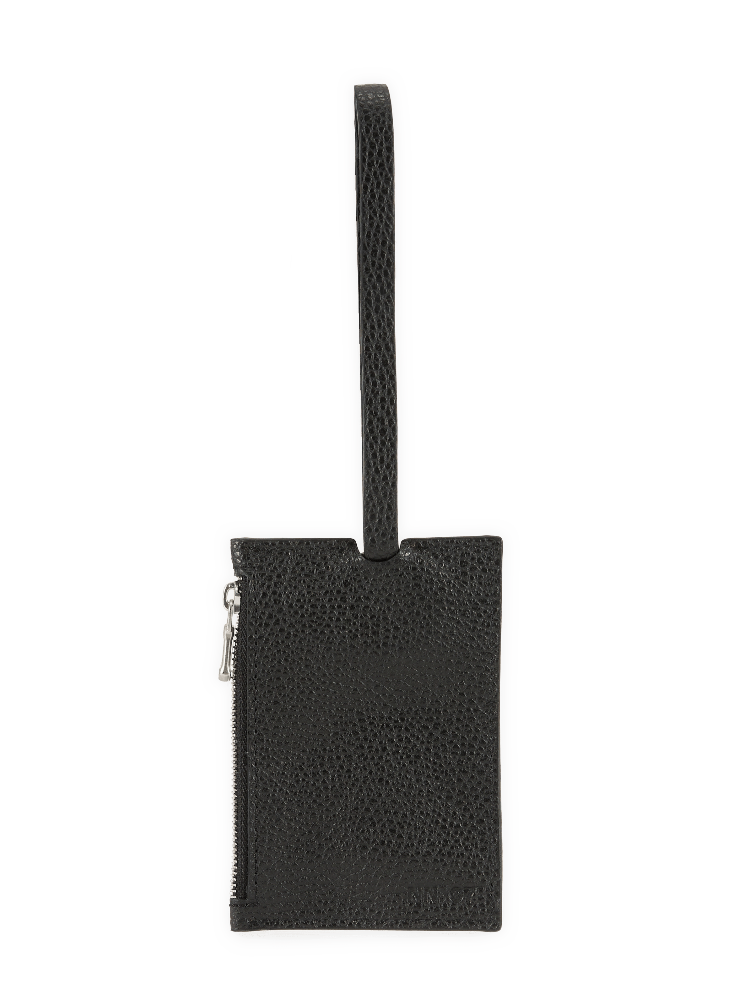 Keychain in soft grained leather NN.07 Black