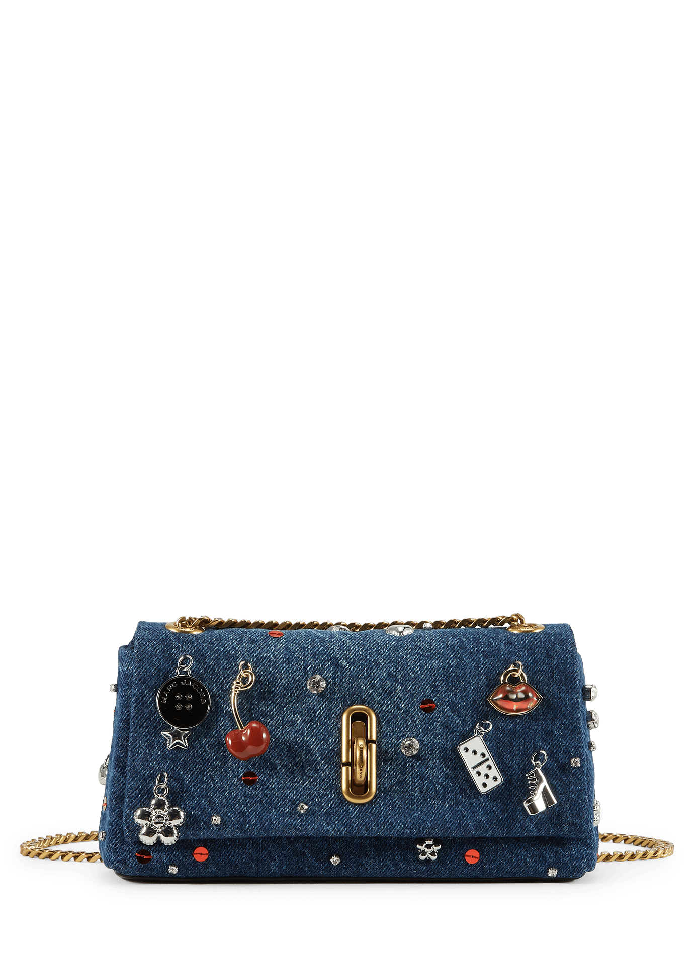 Mini bag Trinket Charm Denim Dual Chain MARC JACOBS Blue
