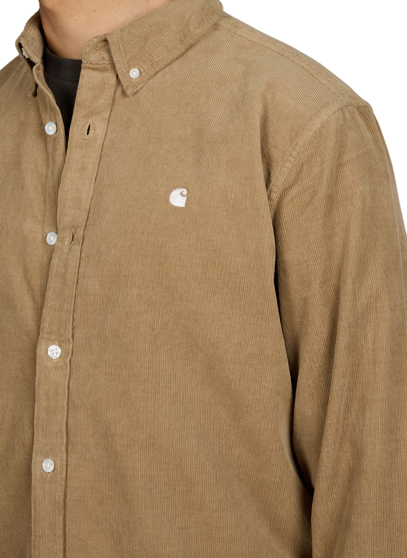 Chemise droit en velours côtelé CARHARTT WIP Beige