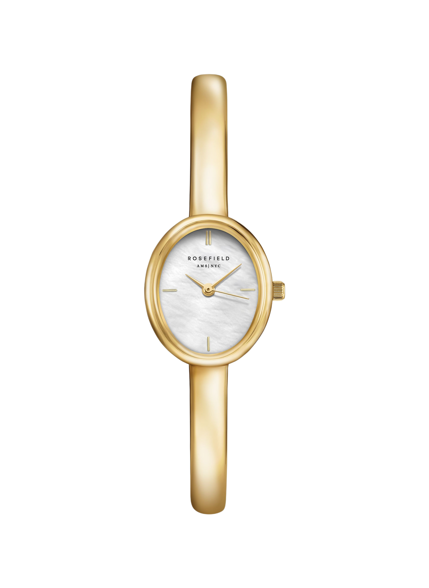 Montre analogique Bangle S en acier inoxydable ROSEFIELD Blanc