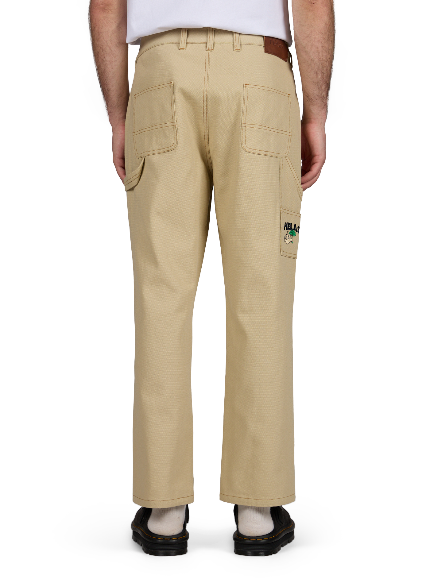 Wide-leg Liberty cotton pants HELAS CAPS Beige